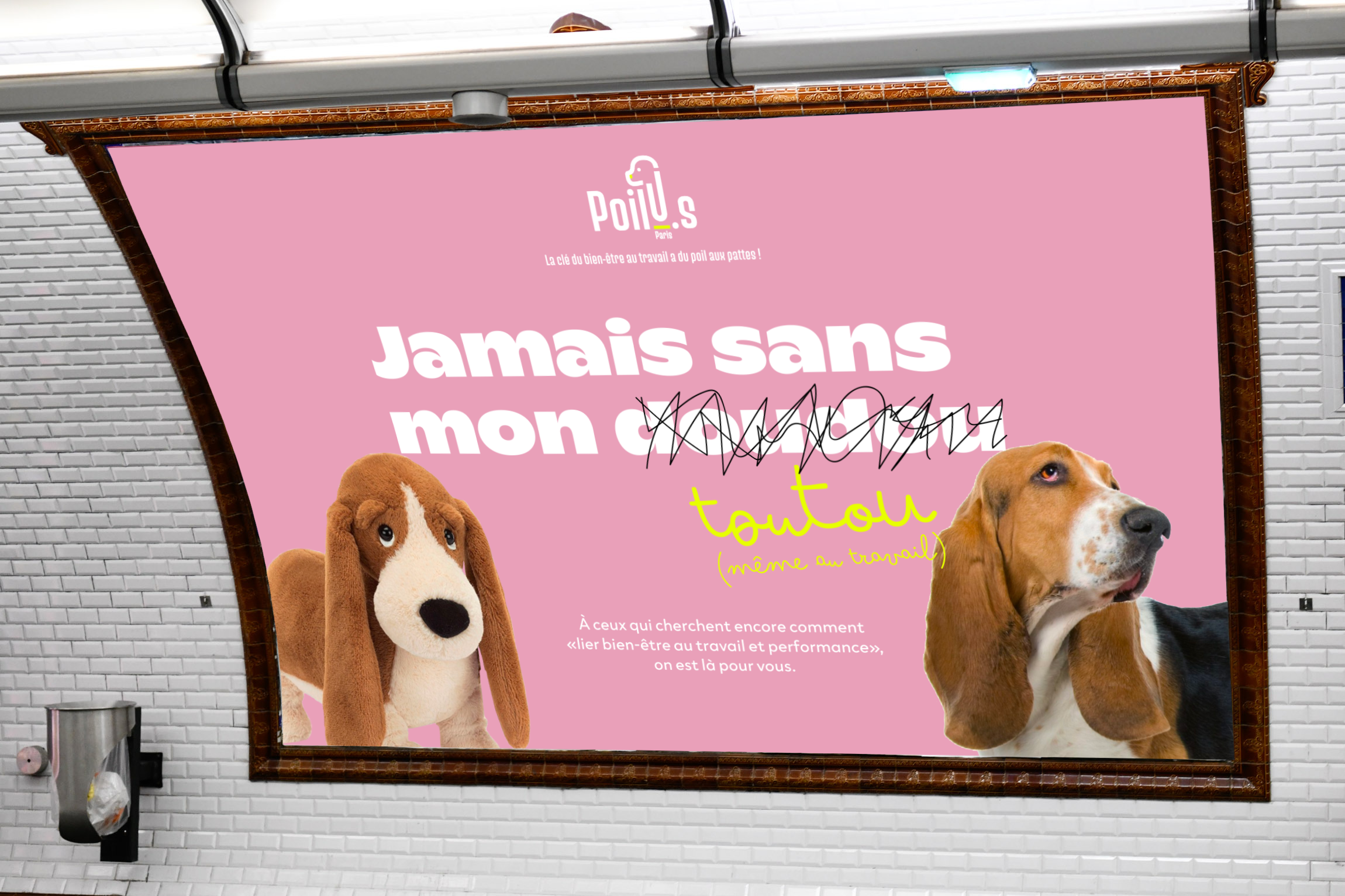 Campagne d'affichage Poilu.s Paris