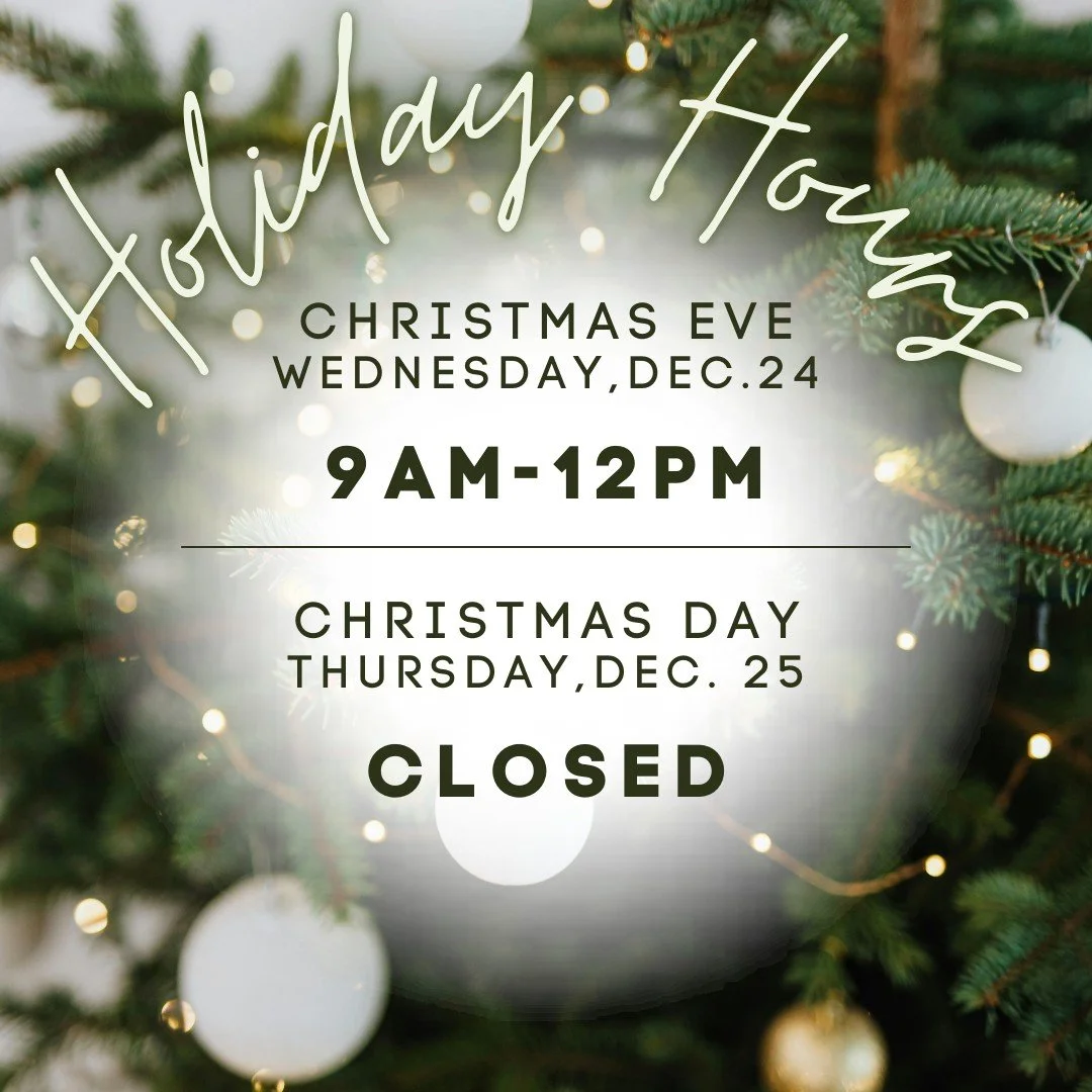 Holiday Hours:

Please note the following changes to our operating hours for the Christmas holiday.

-Lobby Hours -
Wednesday, December 24th : 9am-Noon (drive up opens at 8:30)
Thursday, December 25th: CLOSED

We will be open regular hours on Friday,