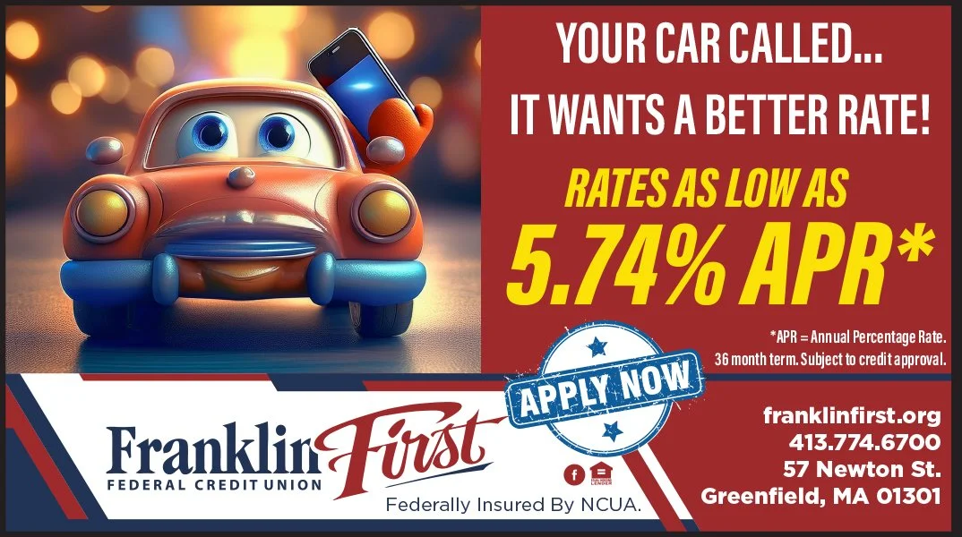 Your car called&hellip; 📞
It wants a 𝐛𝐞𝐭𝐭𝐞𝐫 𝐫𝐚𝐭𝐞.

🚗 Auto loans as low as 𝟓.𝟕𝟒% 𝐀𝐏𝐑*
New &bull; Used &bull; Refinance

Apply today at https://franklinfirst.org/loans

*APR = Annual Percentage Rate. Subject to credit approval.
Federa