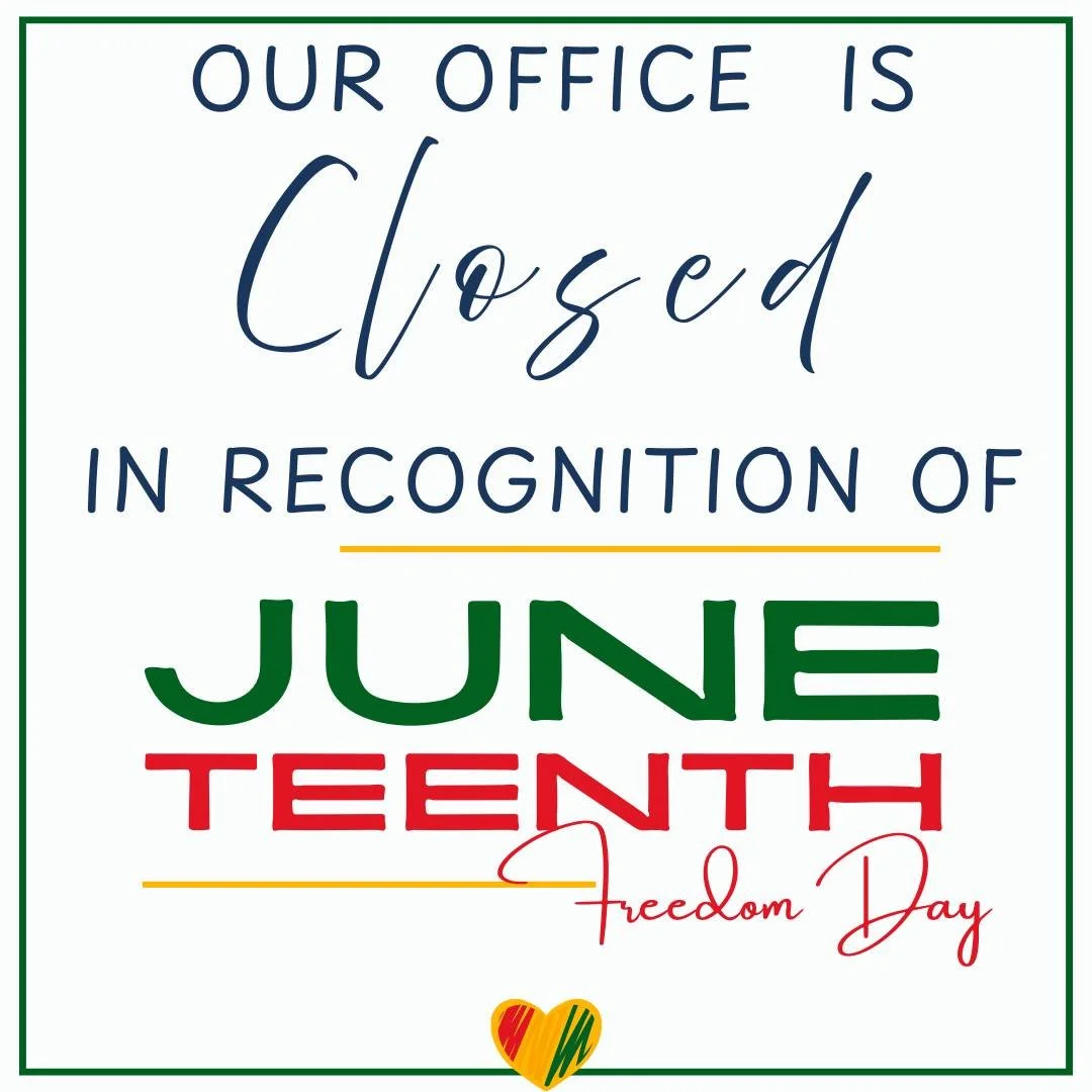 Our office is CLOSED Today - Friday, June 19th for Juneteenth. 

If you are looking for a community event to recognize and celebrate Juneteenth, here are some community events taking place today. 

* Greenfield Community College is hosting a FREE com