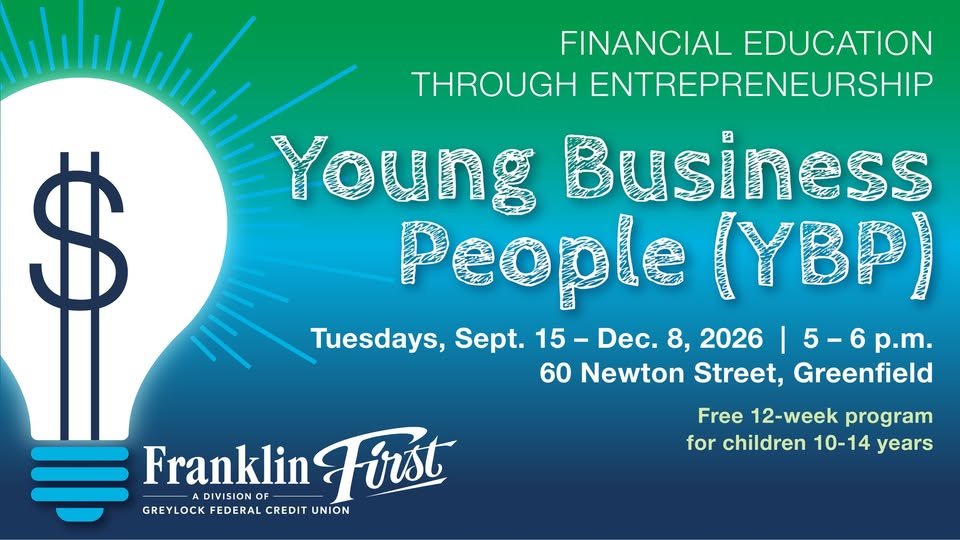 💡 Big ideas can start at any age!

Franklin First invites children ages 10&ndash;14 to join Young Business People (YBP)&mdash;a FREE 12-week program combining financial education with the fundamentals of entrepreneurship.

Participants will explore 