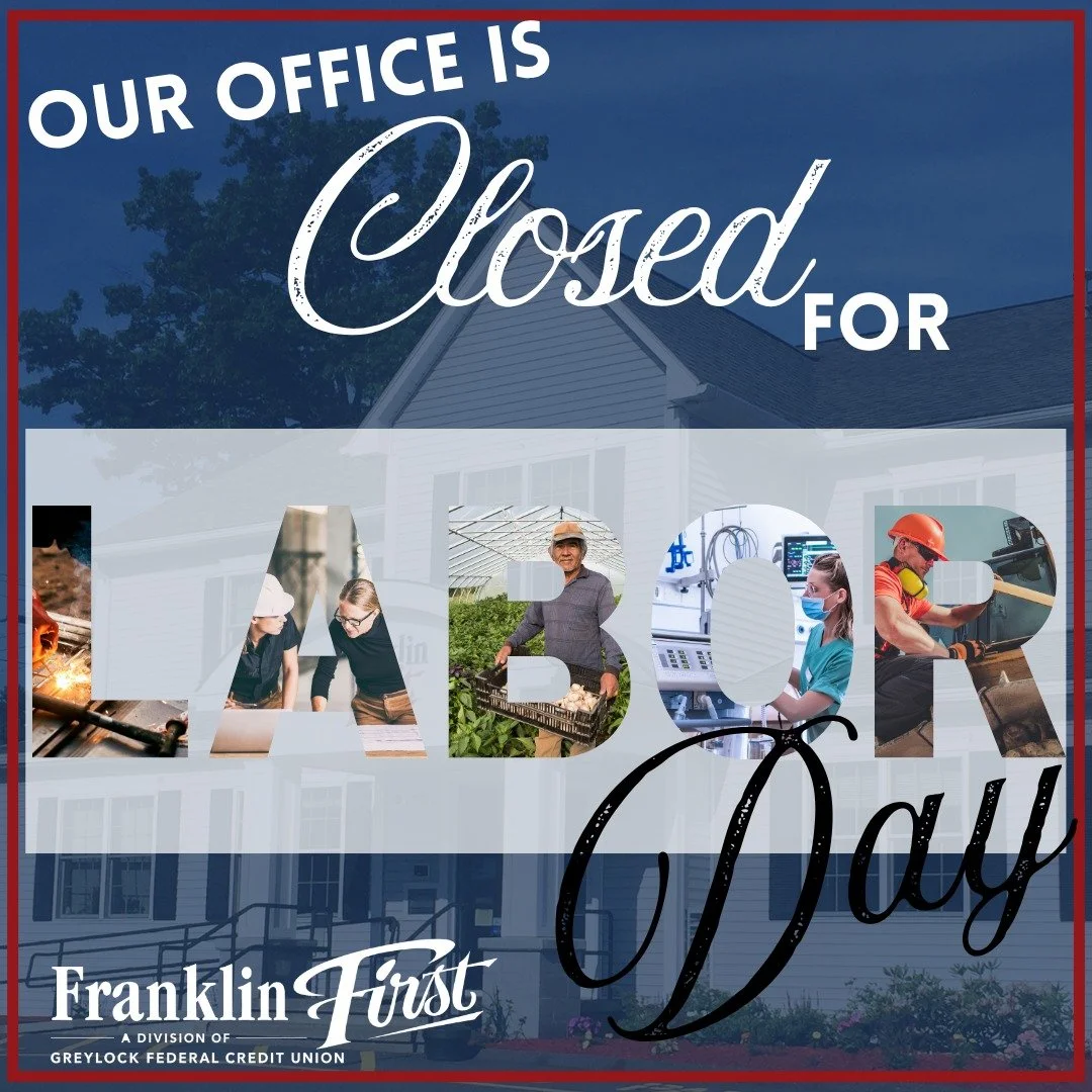Today, Monday September 7th - our branch is CLOSED for Labor Day. 

We will resume regular business hours tomorrow.