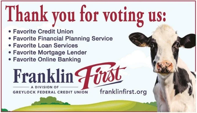 We want to thank everyone who voted us Franklin Favorite Credit Union, Financial Planning Service, Loan Service, Mortgage Lender AND Online Banking.

We love what we do here at Franklin First, but we genuinely couldn't do it without all our wonderful