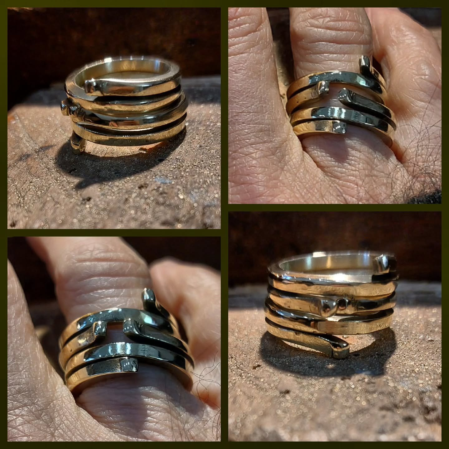 Le fil ici est carr&eacute;, la section est polie, tr&egrave;s brillante, c'est simple, et efficace !
#artisanat #surcommande #surmesure