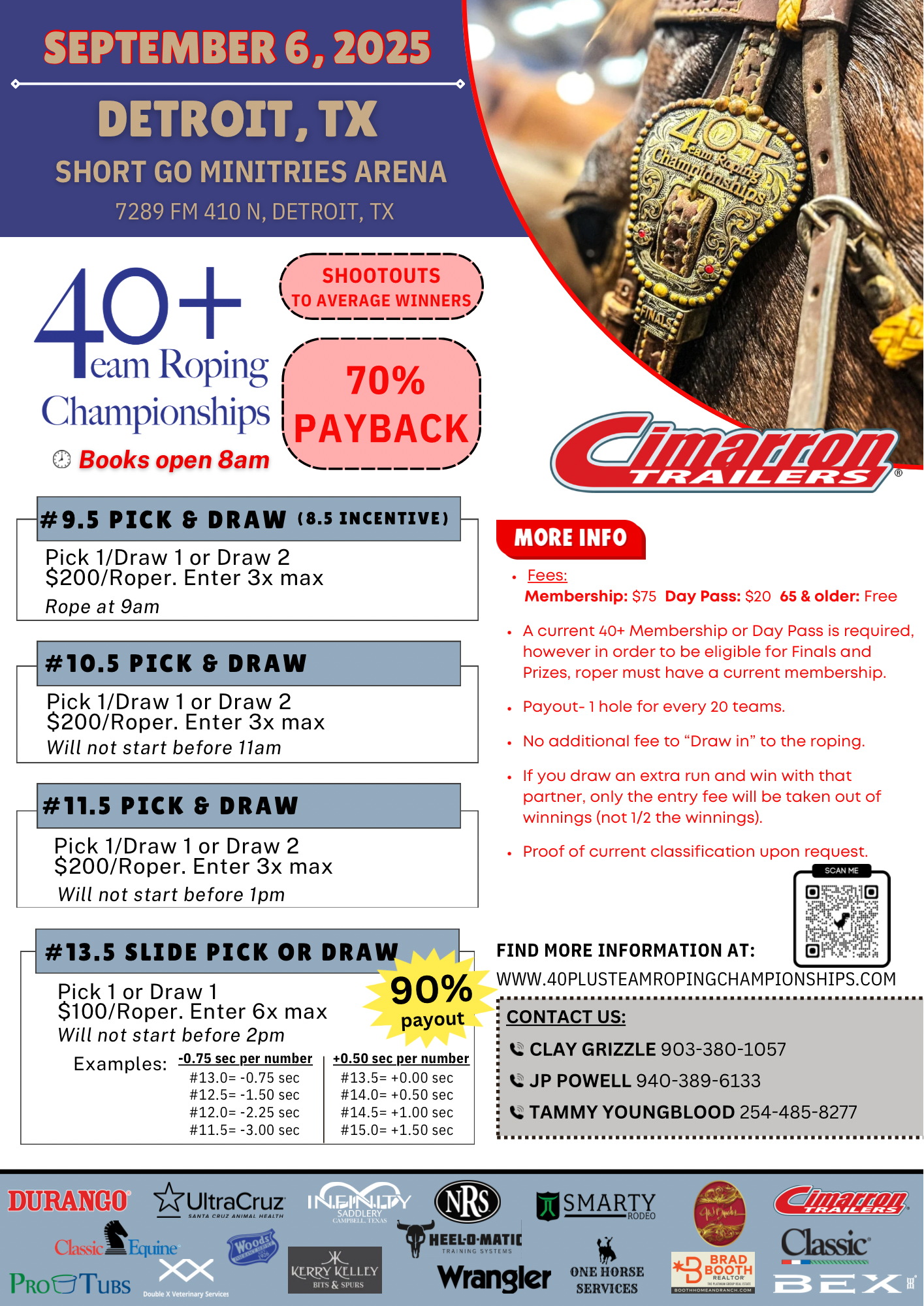 40+ Team Roping Championships | Detroit, TX