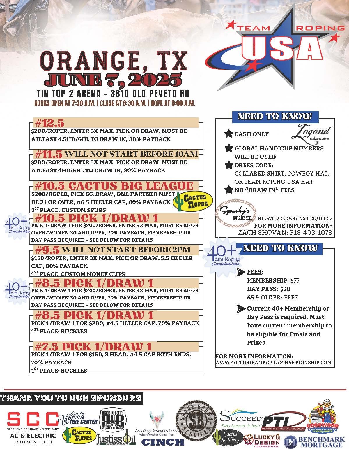 TEAM ROPING USA | ORANGE, TX