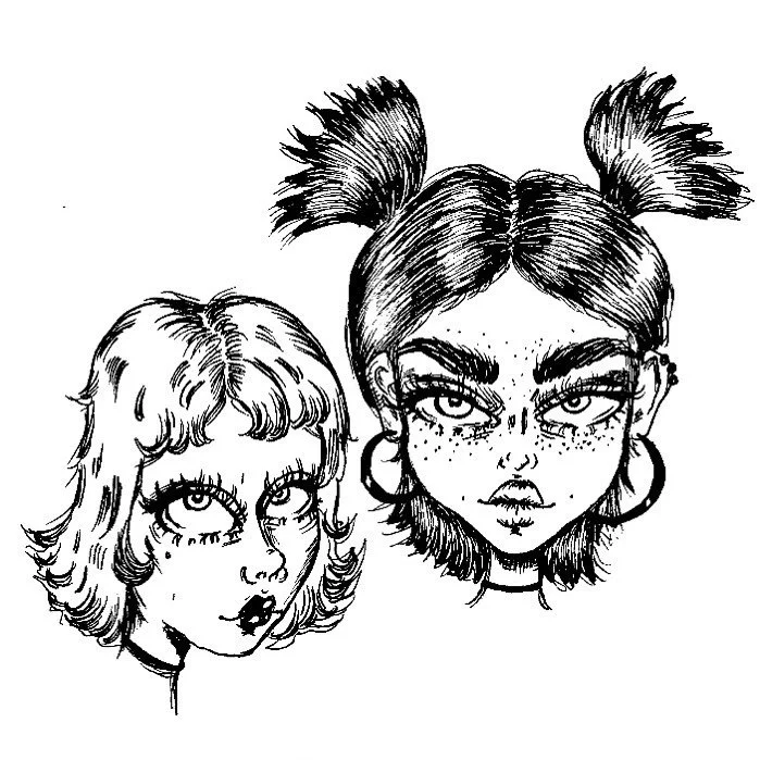 Dynamic duo✌️
&bull;
&bull;
&bull;
#doodles #dailydoodle #doodlesofinstagram #drawing #sketch #sketchbook #art #artoftheday #artofinstagram #illustration #illustrationofinstagram #cartoondesign #characterdesign #micronpen #micronpens #micronpenart