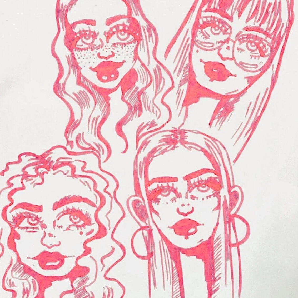 Pink ladies💅
&bull;
&bull;
&bull;
#doodles #dailydoodle #doodlesofinstagram #drawing #sketch #sketchbook #art #artistsoninstagram #crayola #pink #ladies #pinkladies #illustration #illustrationartists #illustratorsoninstagram #cartoondesign #characte