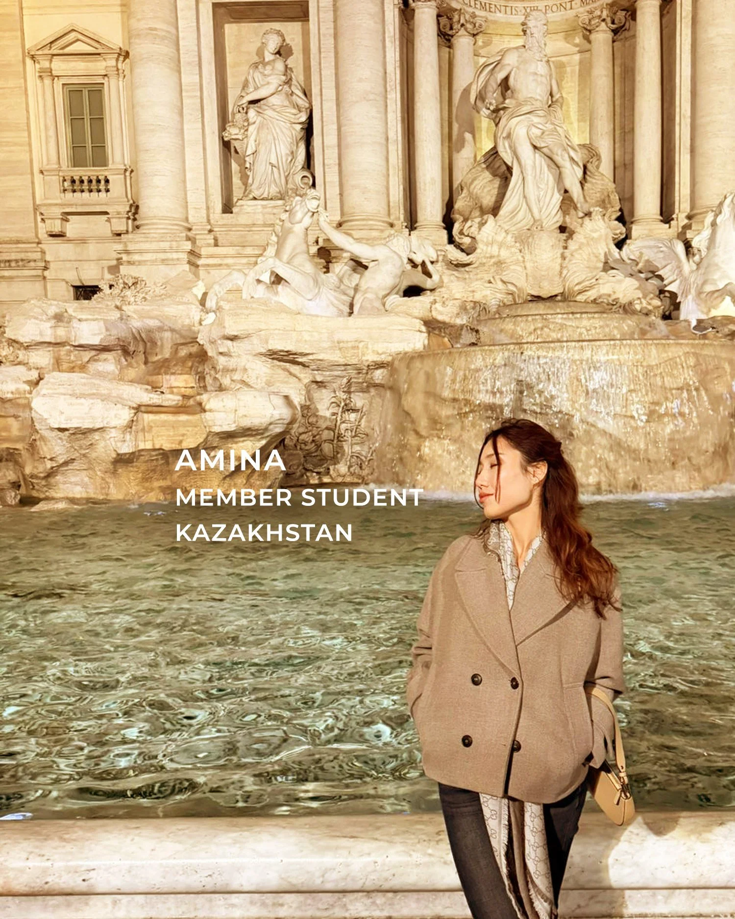 Style in perfect harmony.
The fountain isn&rsquo;t bad either.

@aminarlkh
TheICircle Member Student
Kazakhstan

#theicircle
#theicircleofroma
#studyabroad