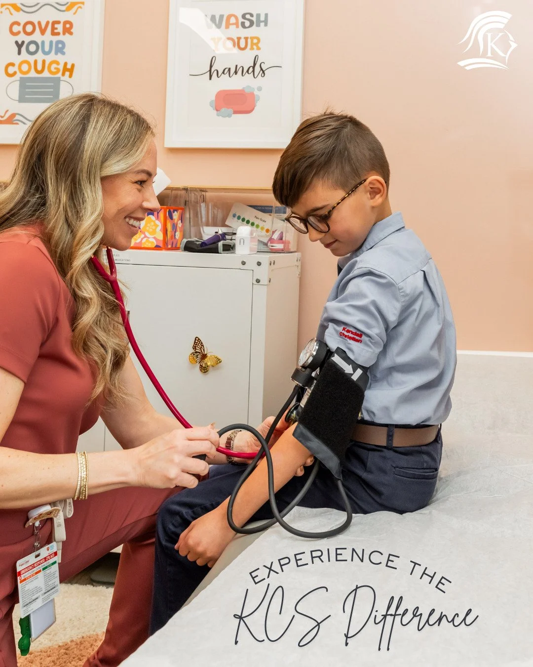 🩺 Experience the KCS Difference: Our Health Office 🩺

At KCS, student health and safety come first. That&rsquo;s why both our Kendall and Wayside campuses have full-time nurses on staff, ready to care for everything from scraped knees and flu sympt