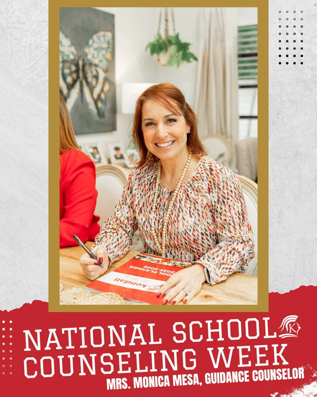 ❤️💛 National School Counseling Week Spotlight 💛❤️

Meet the heart behind our students&rsquo; emotional and academic support: 

Mrs. Mesa, our beloved Guidance Counselor!

Her door is always open, her heart is always kind, and her words are always r