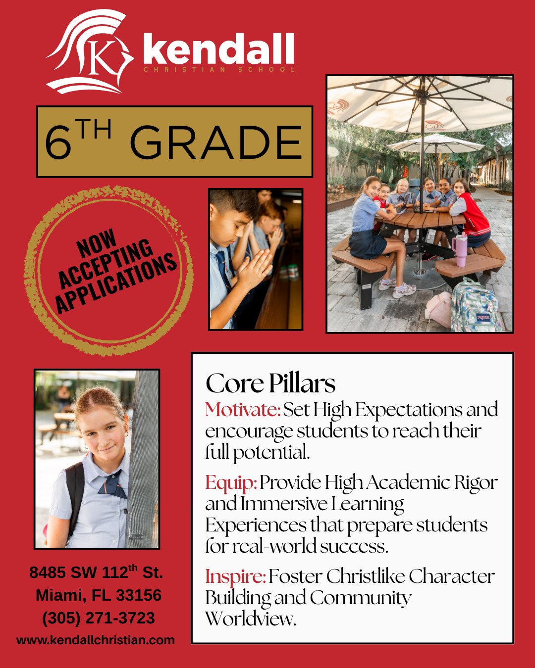 📣 KCS is Accepting Applications for 6th Grade! 📣

We are thrilled to expand our footprint and build out our newly established Upper School, beginning with our inaugural 6th Grade class for the 2026&ndash;2027 school year!

This is more than a new g
