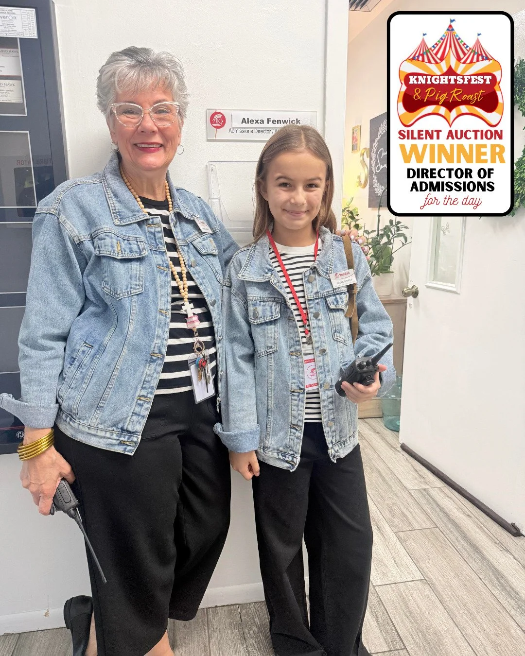 🎉 KnightsFest Silent Auction Experience Winner: Director of Admissions "For the Day" 🎉

Alexa Fenwick stepped into a new role today &mdash; Director of Admissions for the Day! 

As the winner of one of our Silent Auction experiences, Alex