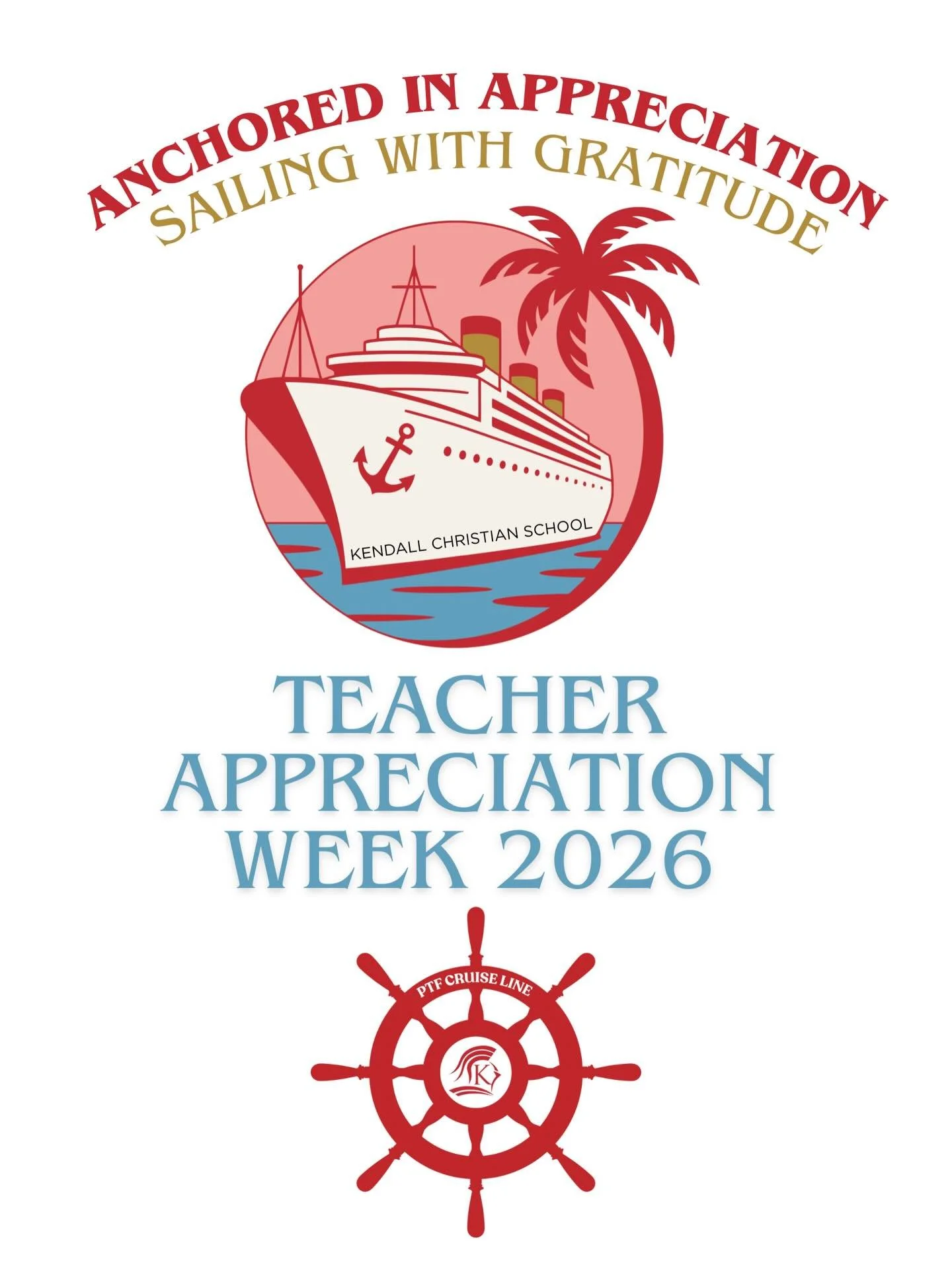 ⚓️ Teacher Appreciation Week 2026 is here! 🌊💙

This year, we&rsquo;re setting sail with hearts full of gratitude as we celebrate our incredible teachers with our theme:

⚓️ Anchored in Appreciation🚢 Sailing with Gratitude🙏🏻 

We kick off the wee