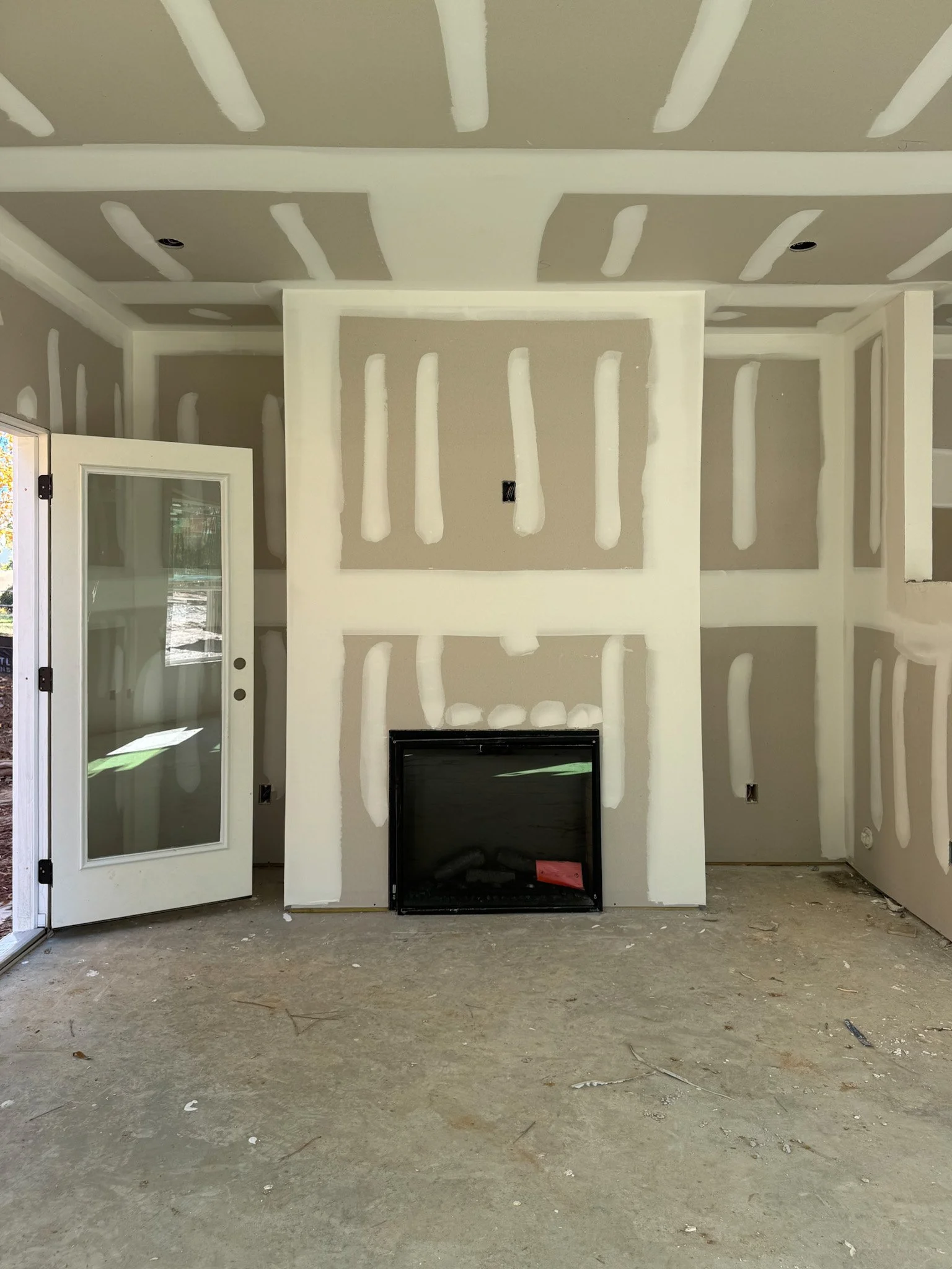 Living Room of Lot 2 with fireplace and built-in's