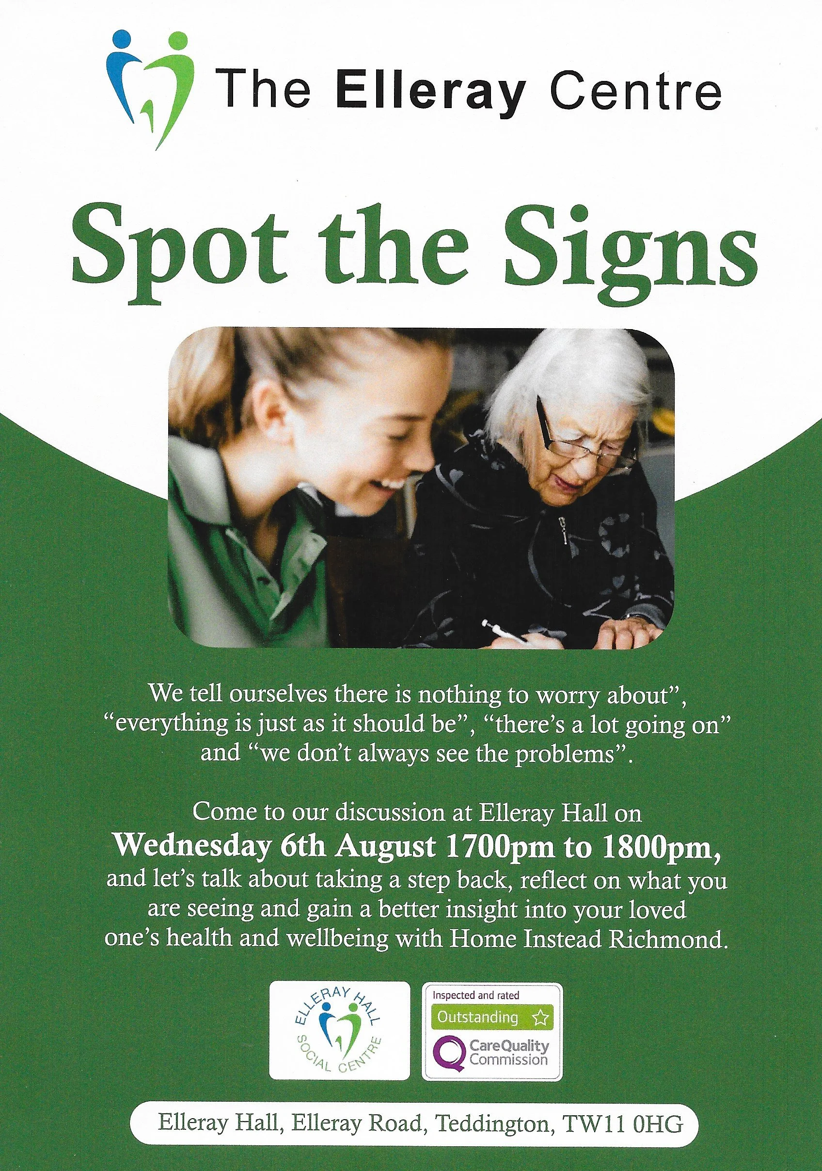 Spot the Signs - Elleray Centre
