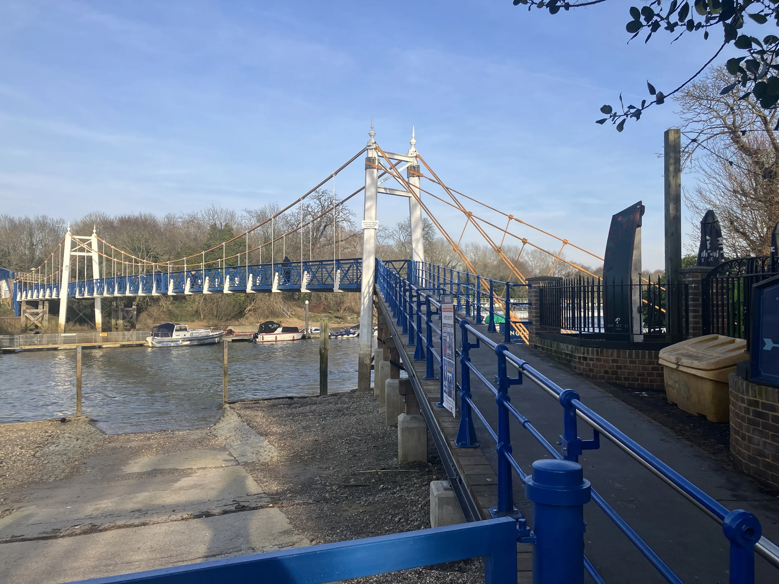 More work on Teddington Footbridges