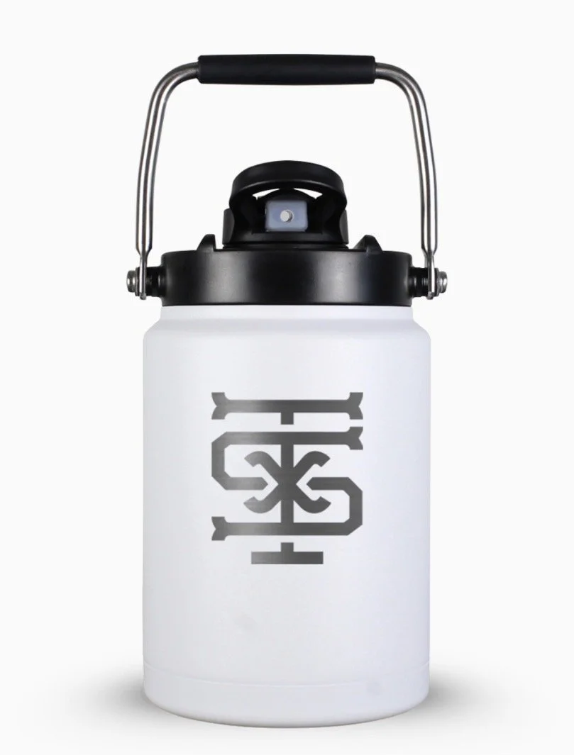 WHITE TEXAS SANDLOT ICE SHAKER JUG