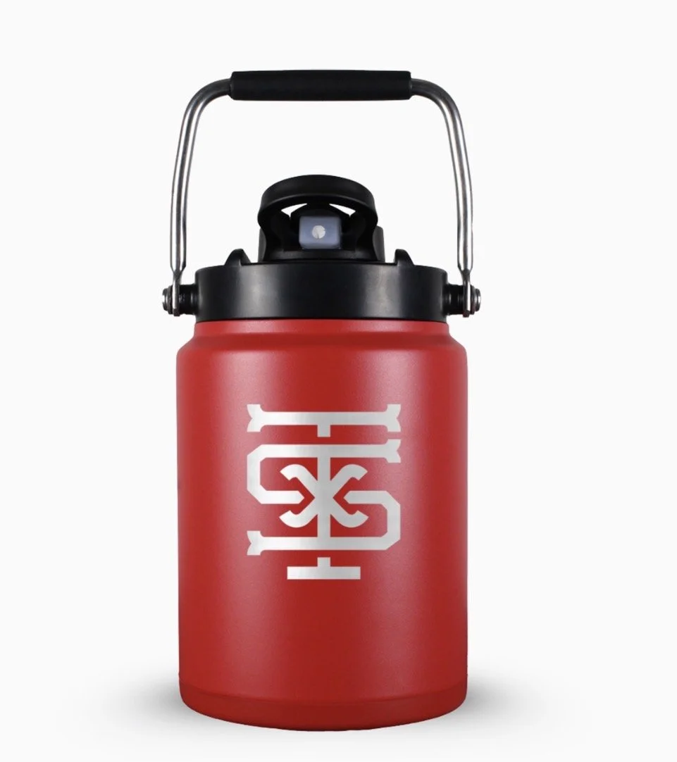 RED TEXAS SANDLOT ICE SHAKER JUG