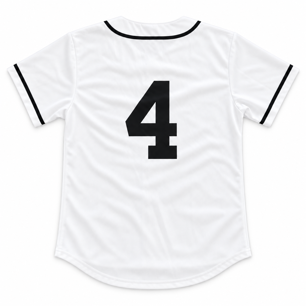 White Baseball Jersey with Bold Number 4.png