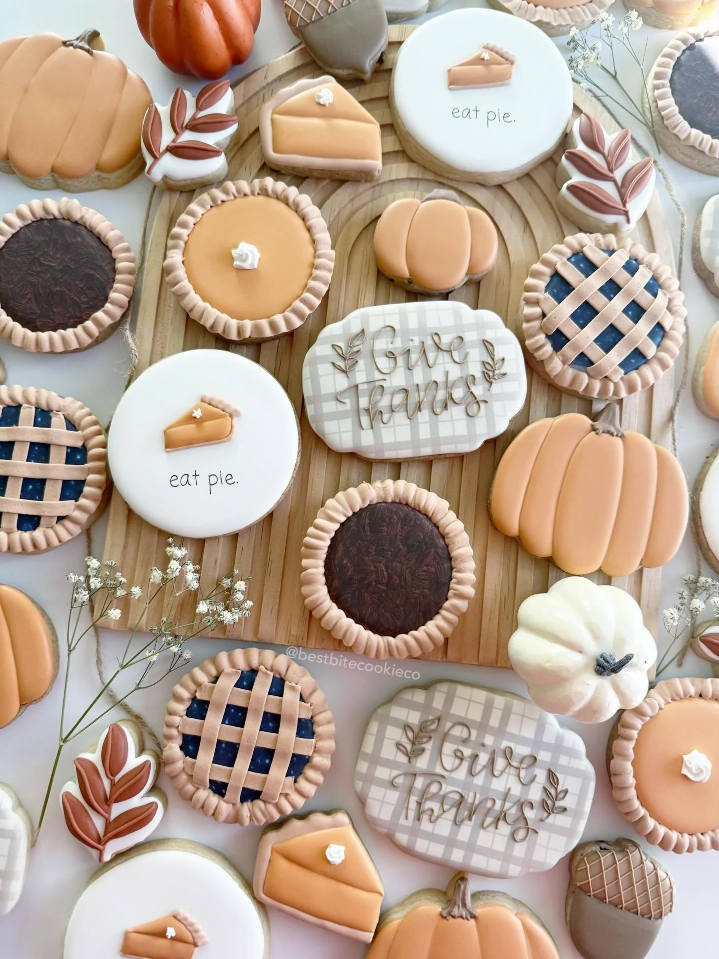 One more week ✨

Come snag these goodies on Sunday, 11/23 at mt porch pick up! 

✨ 11 am - 2 pm 
📍1743 W Flower St.

#thanksgivingcookies #thanksgivingtreats #customcookies #holidaycookies #cookiefavors #decoratedsugarcookie #cookieart