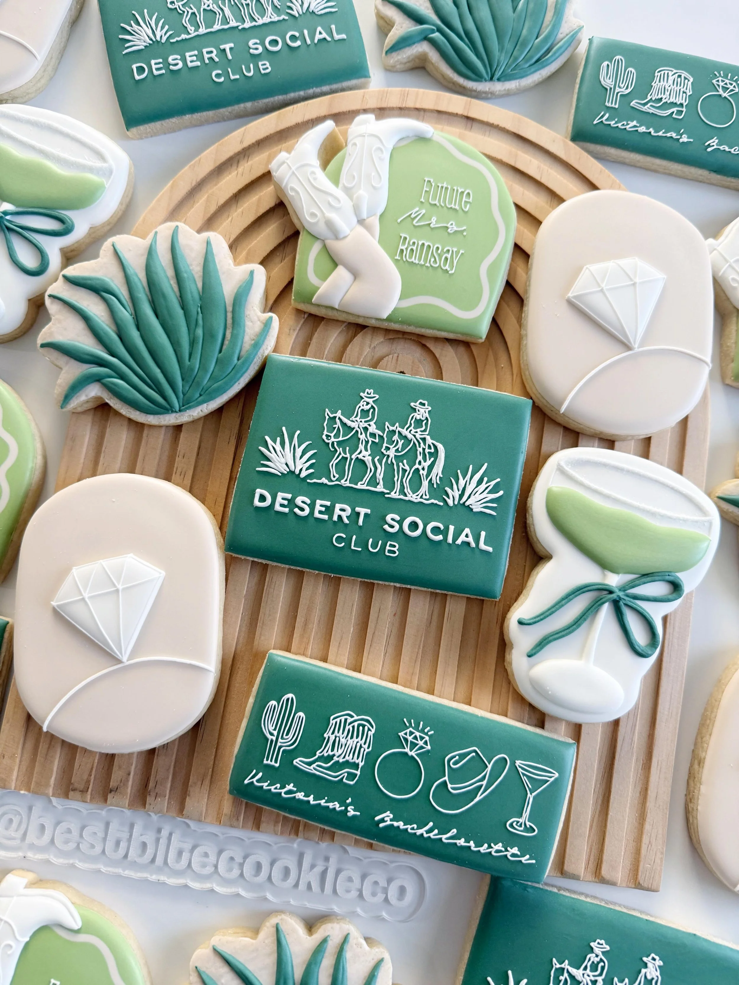 Fine lines &amp; desert vibes 💍

Desert/country bachelorettes are some of my favorites! 

#bachelorettecookies #bacheloretteparties #customcookies #arizonacookies #scottsdalebachelorette