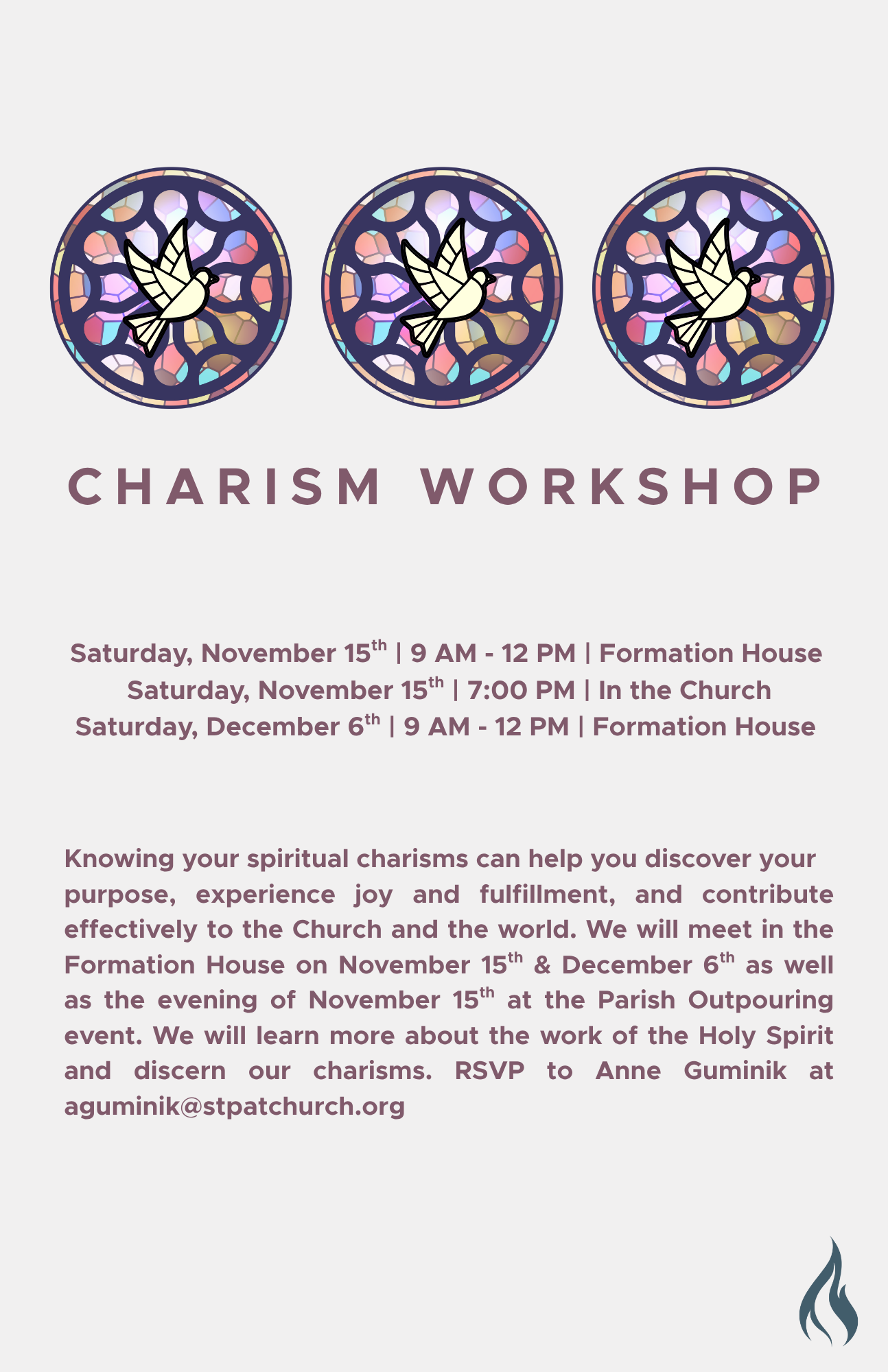 Charism Charism Workshop — St. Patrick Catholic Parish