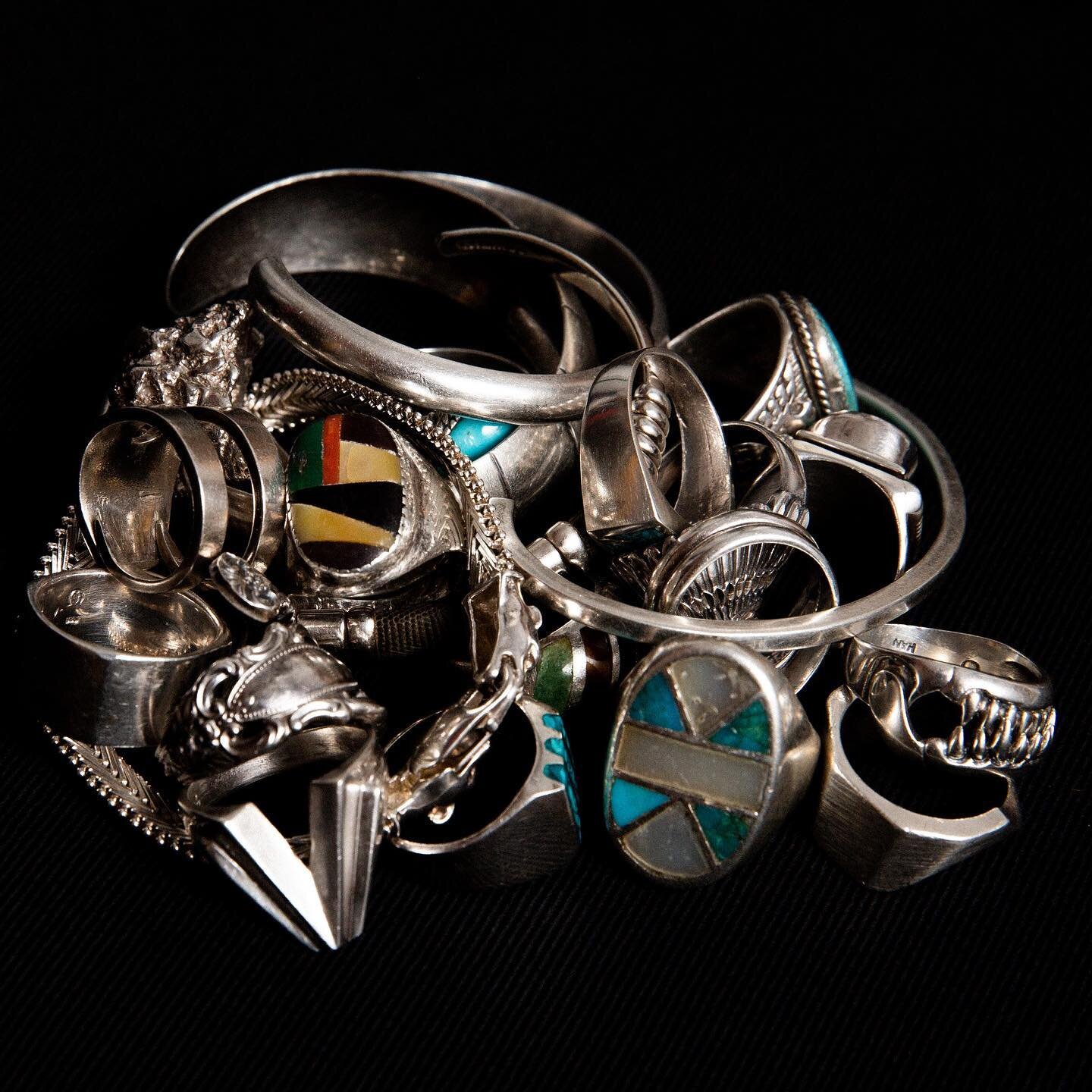 Just a couple of these vintage silver rings left, in store only.