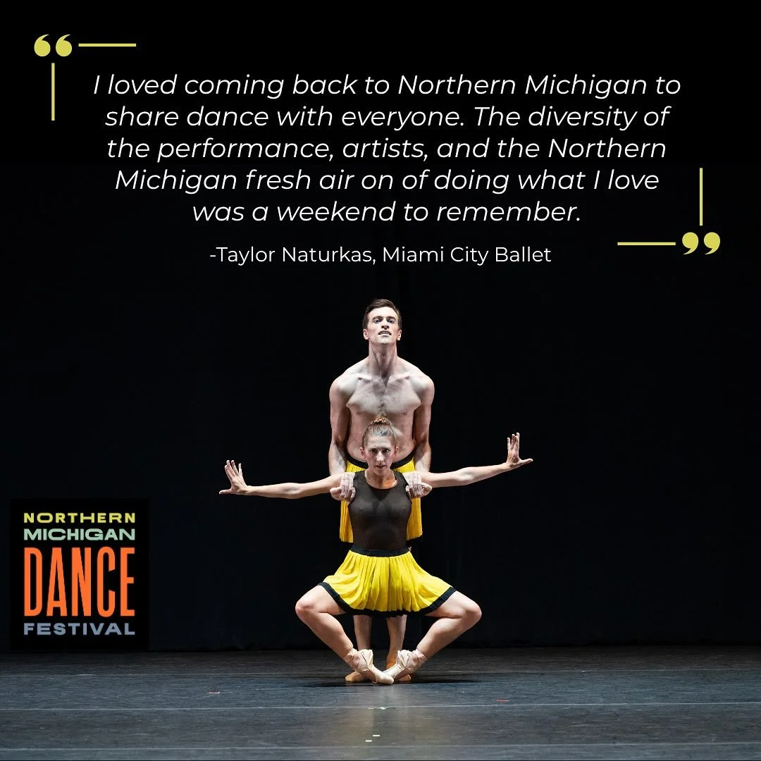 Northern Michigan holds a special place in our hearts — especially for Miami City Ballet dancer Taylor Naturkas, who grew up in Petoskey, MI! She was thrilled to return home and take the stage in the community that shaped her.
Whether it was a