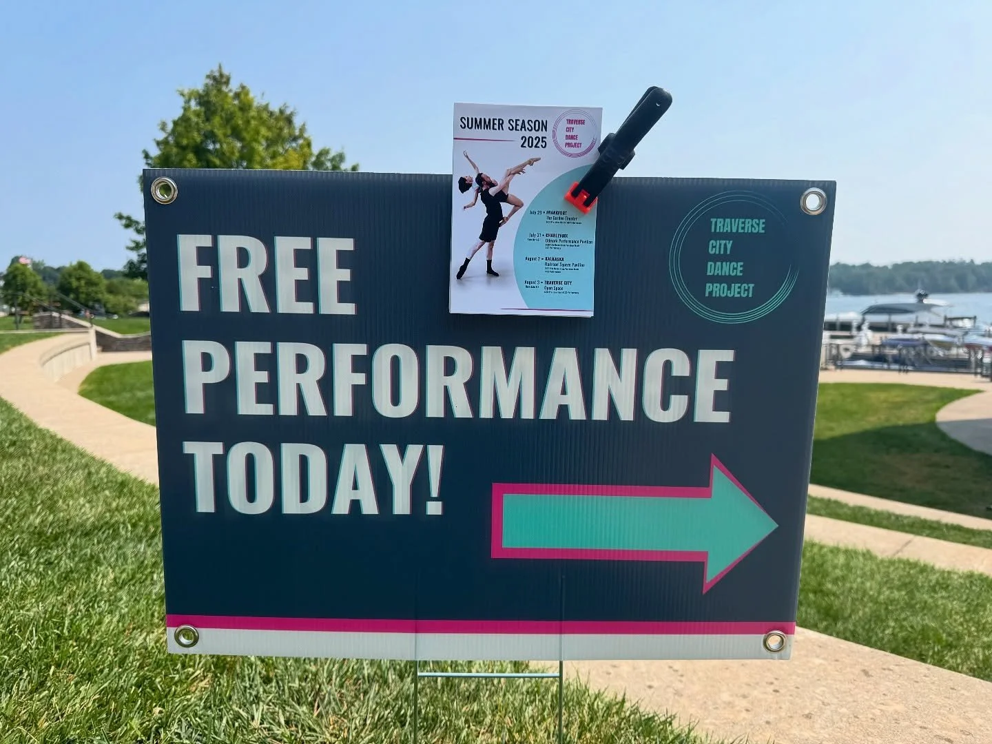 Tonight! The Traverse City Dance Project’s second stop on its 2025 summer tour promises to be a spectacular FREE event! Set against the incredible backdrop of the City Marina in downtown Charlevoix, attendees are in for an evening of artistic b
