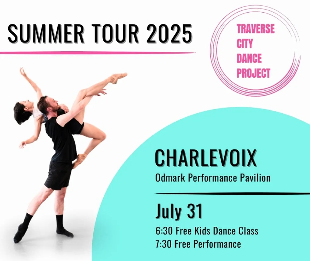 The Traverse City Dance Project’s Summer Tour continues tomorrow night with Stop #2! More info in our bio!