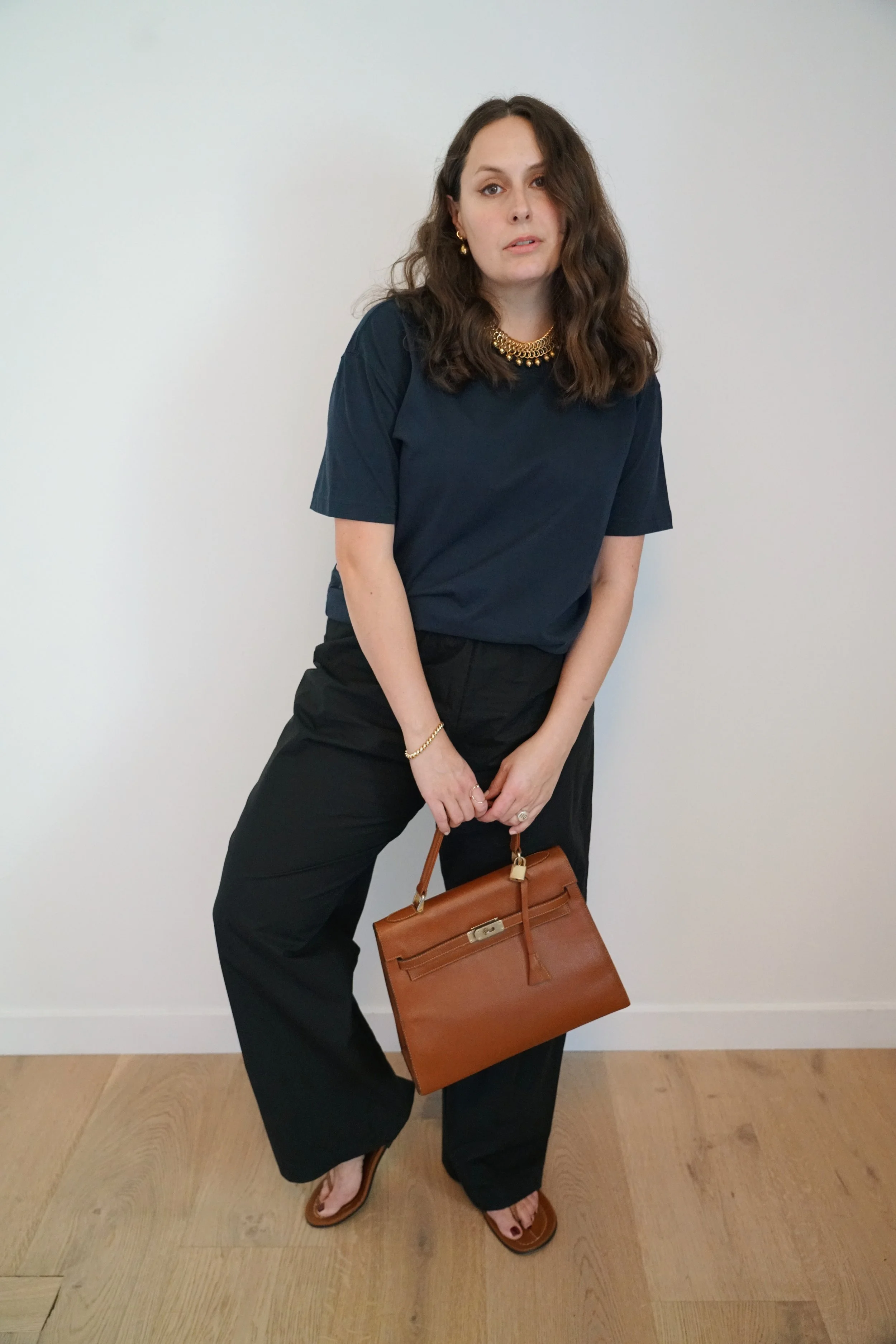 Pourchet Paris Top Handle Bag in Brown