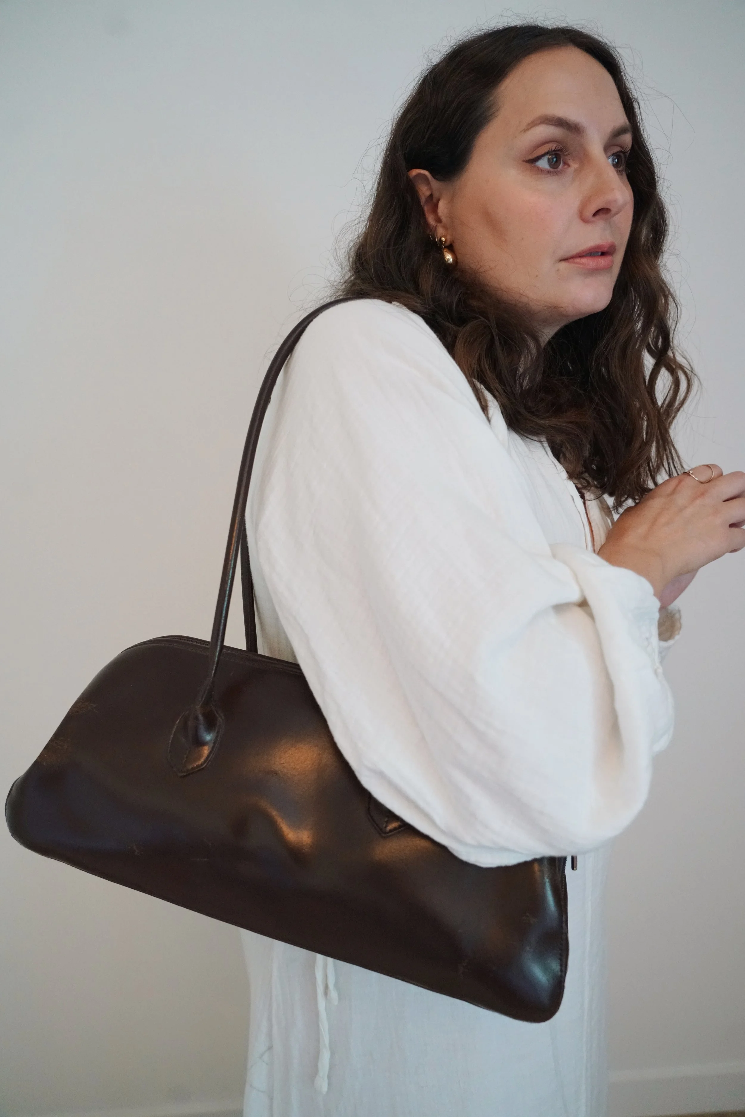 Vintage Furla Brown Shoulder Bag