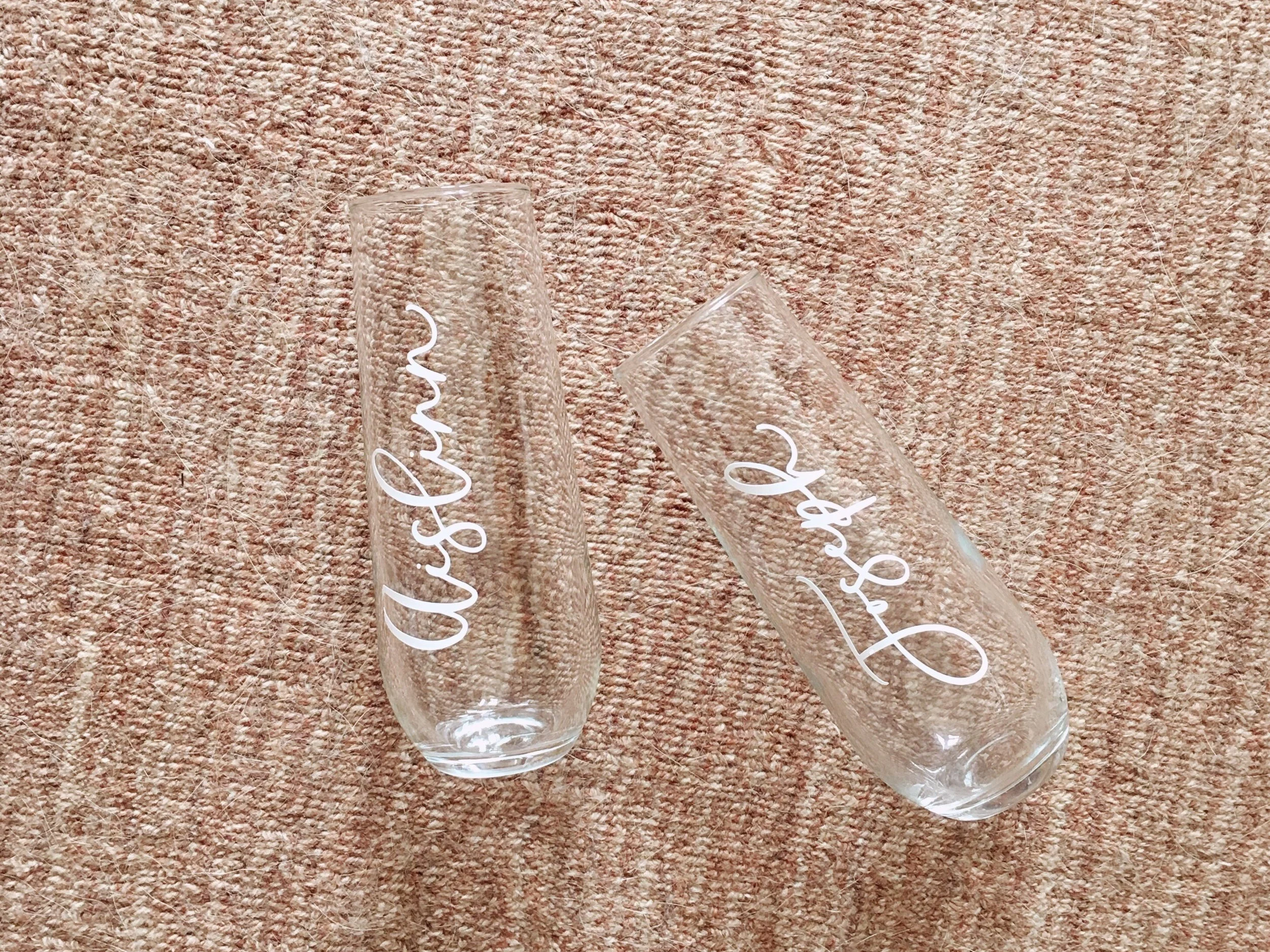 Personalized Champagne Flute
