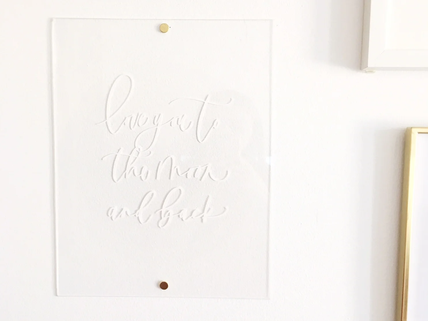 To the moon and back- Acrylic Sign