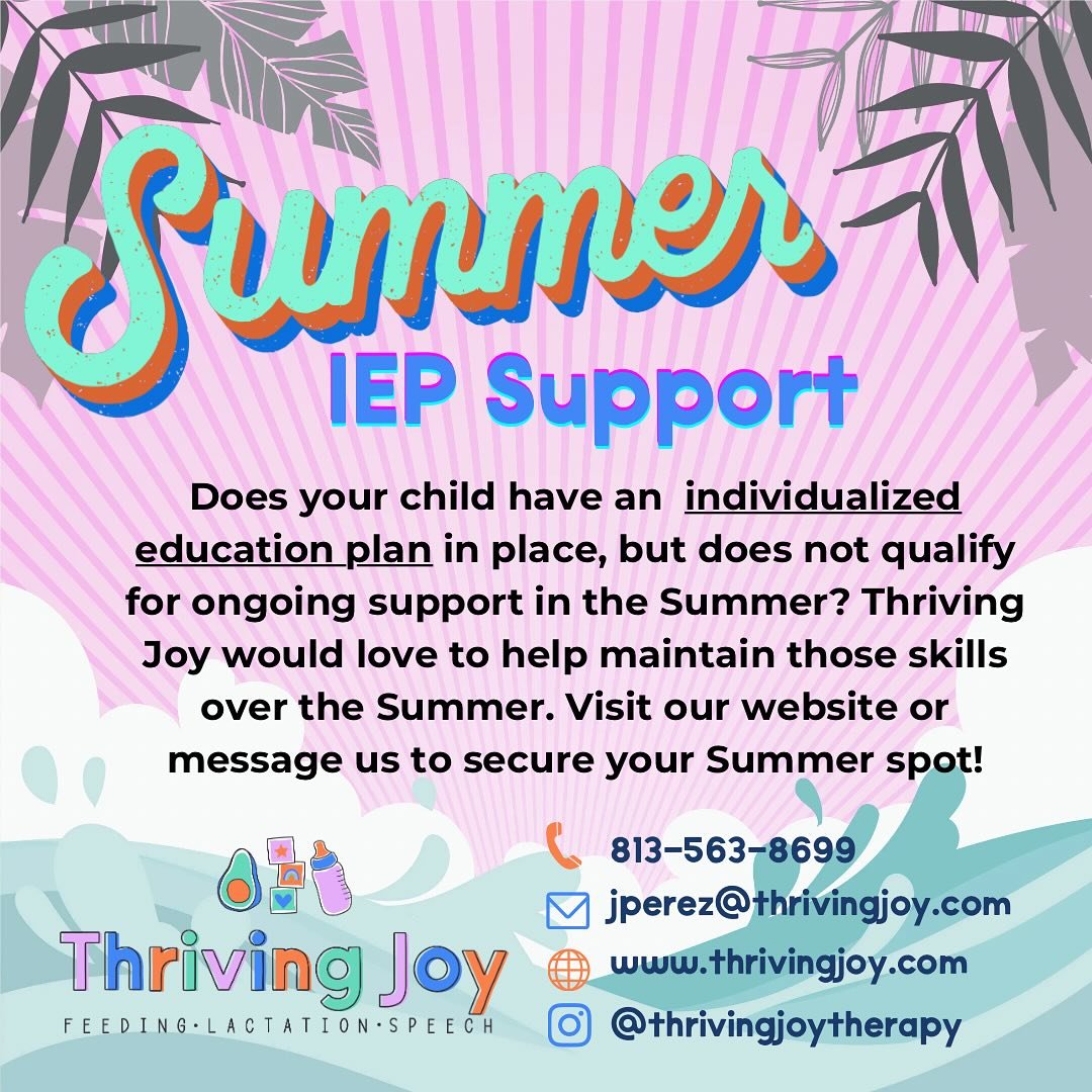 Many children with an IEP do not qualify for summer services. Don&rsquo;t let all that hard work they did all school year 📚✏️ sit idle. We offer summer IEP support, no evaluation needed, just a copy of their active IEP with goals. Limited availabili