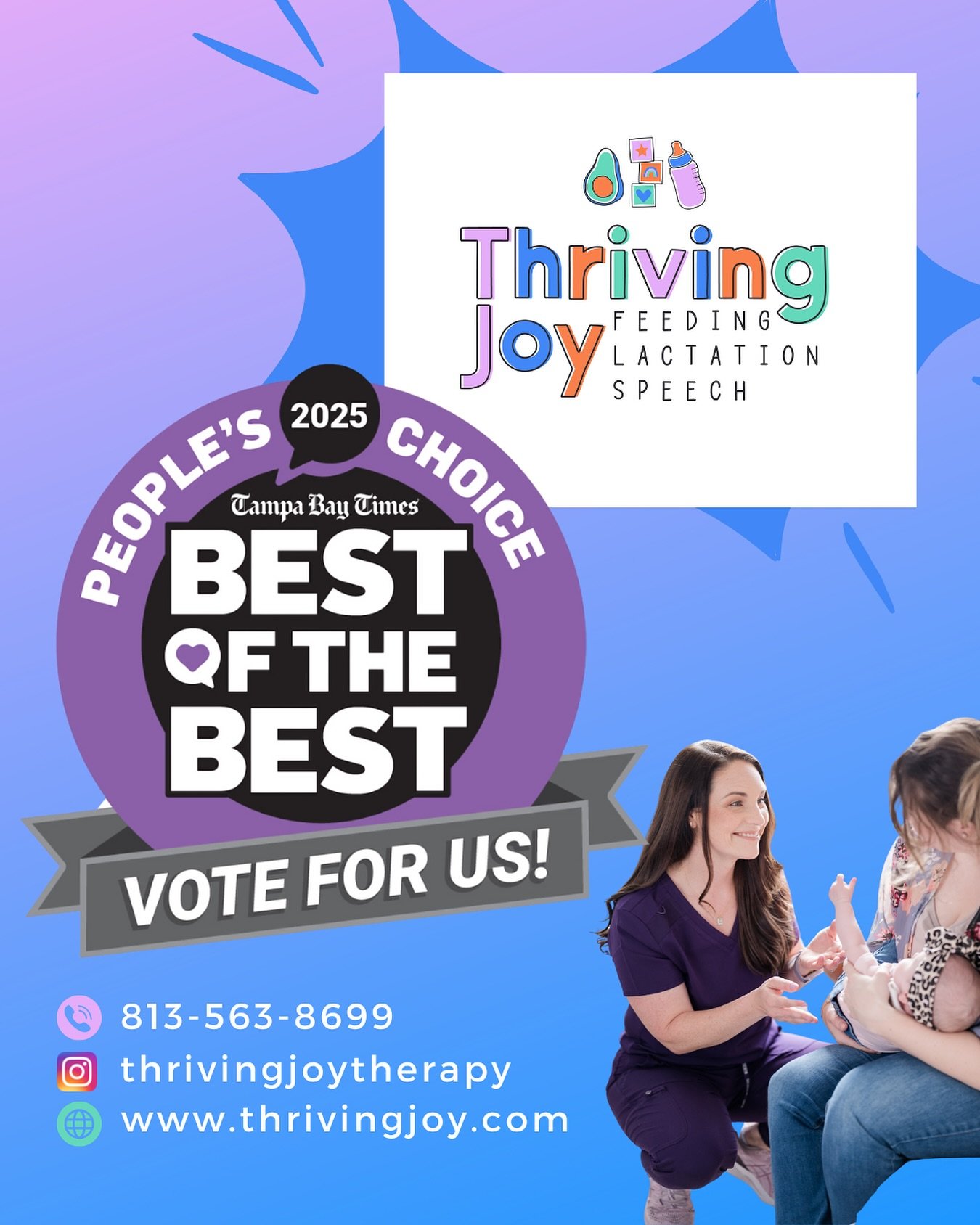I&rsquo;m so humbled, so grateful, just can&rsquo;t believe this is my company, my job, my life. Truly so blessed. Link in my bio to vote for best Speech Therapist under the Health &amp; Wellness category. Thank you 🙏