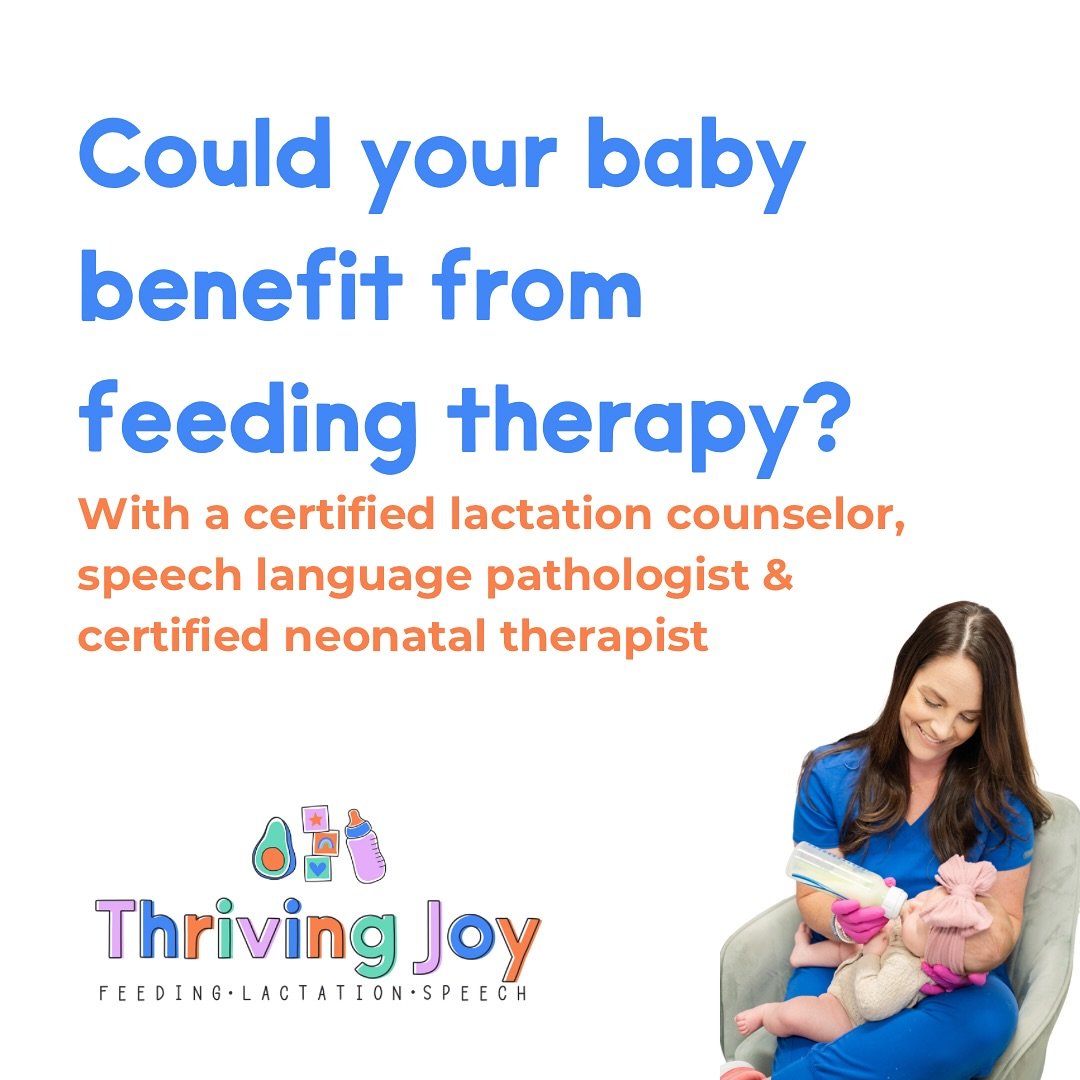 Does your baby need feeding therapy? 🤷🏻&zwj;♀️ Does the therapy they are receiving fully address the challenges you are experiencing? 🤔 With so many providers it can be confusing, but @thrivingjoytherapy our owner and lead therapist combines her  