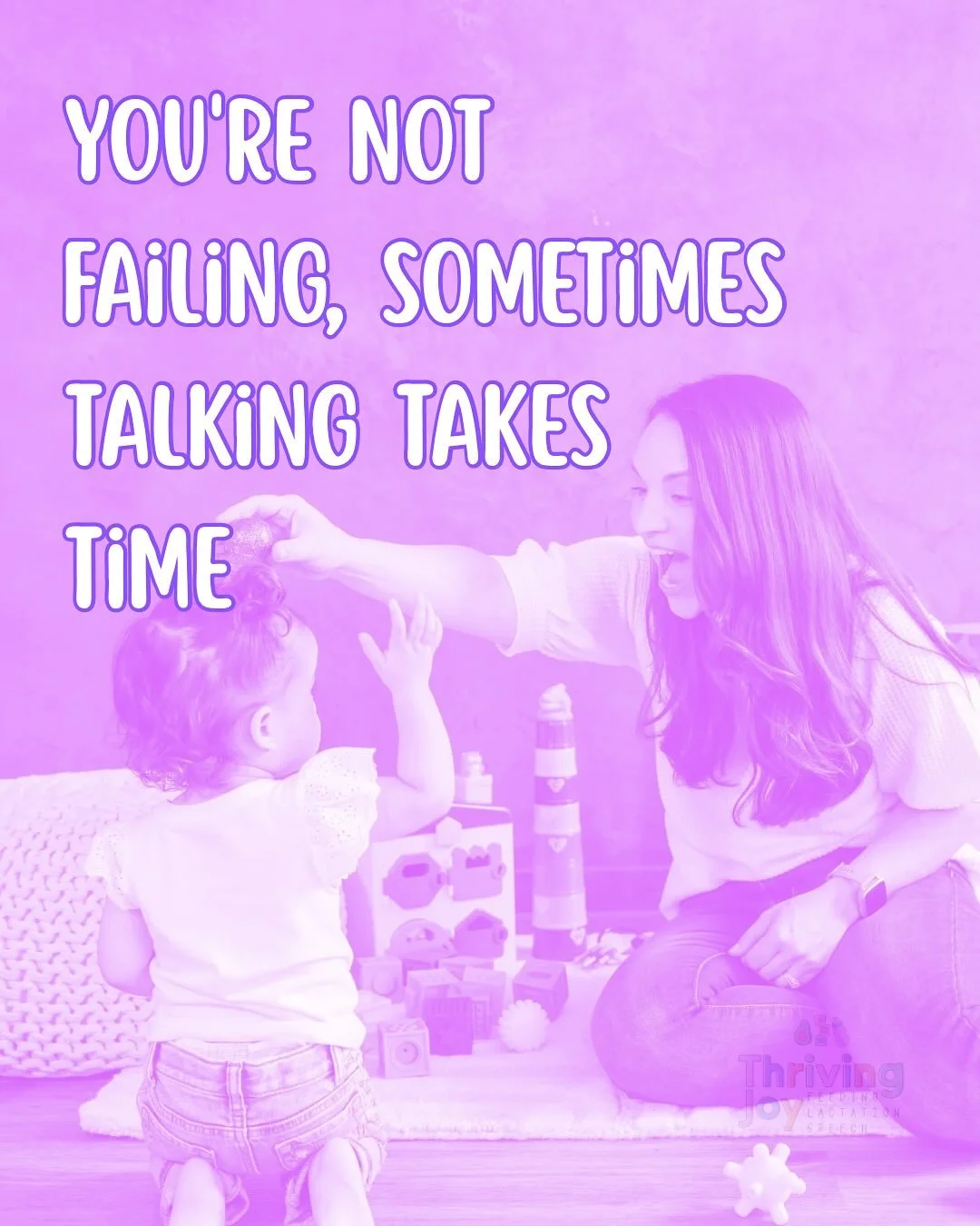 We live in a world full of information, but very little connection. Don&rsquo;t let the loudest voices fuel your worry, instead find expert support and compassion with @thrivingjoytherapy 

Concerned your kiddo isn&rsquo;t talking as much as they sho