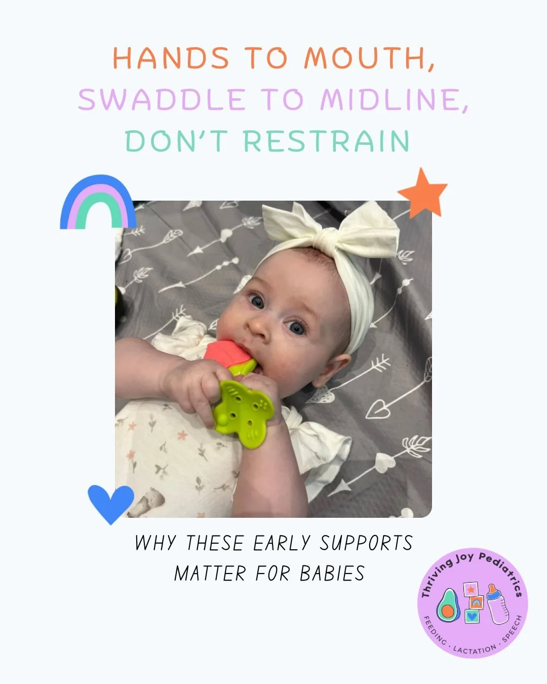 Are your baby&rsquo;s tiny hands heading straight to the mouth? That&rsquo;s not a bad habit&hellip; it&rsquo;s development at work. 

Hands to mouth helps babies:
&bull; explore and learn about their world
&bull; build oral motor skills for feeding
