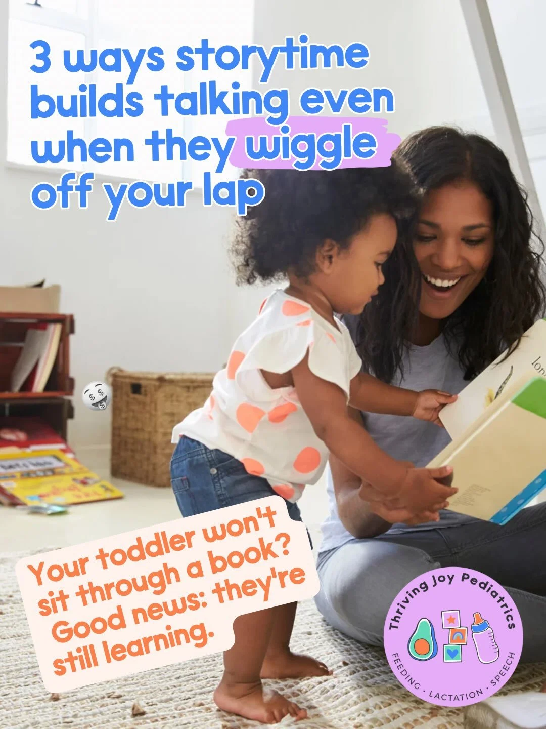 Story time used to drive me bonkers and now I miss that chaos! My own kids treated storytime like an obstacle course. 

If your toddler bolts after two pages, you haven&rsquo;t failed at reading to them. Sitting still is a skill that comes later. Lea