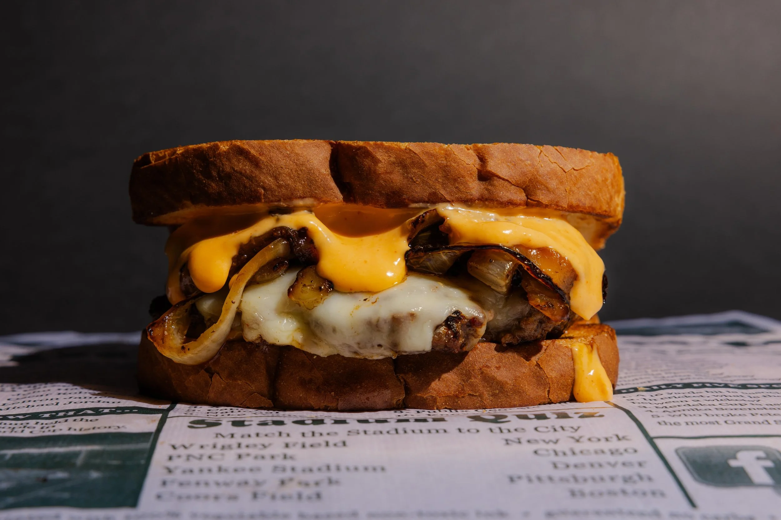 Sportsbook patty melt sandwich