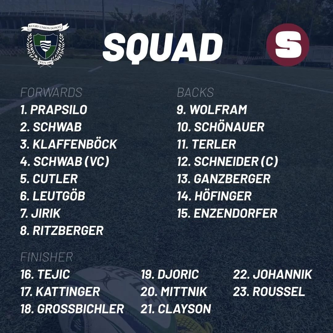 Here the team for tmrw! 
Ready to rumble 🏴&zwj;☠️
First ever encounter between these two teams.
The first of two games against @rcspartapraha
KO: 13:00

Last home game of the season!
Ein gro&szlig;artiges Spiel erwartet uns im Heimathafen.

#pirates
