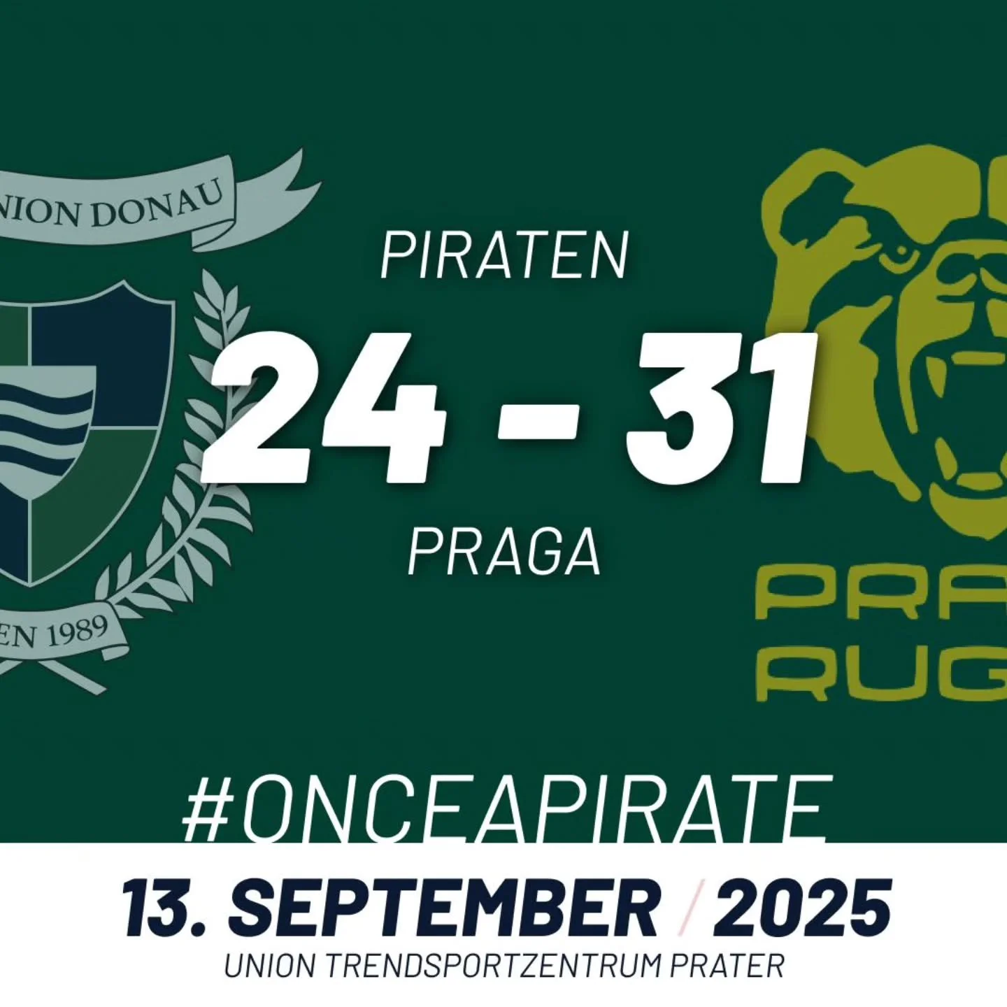 Stark gek&auml;mpft, aber Praga entscheidet das Duell f&uuml;r sich: Piraten verlieren 24:31. #onceapirate