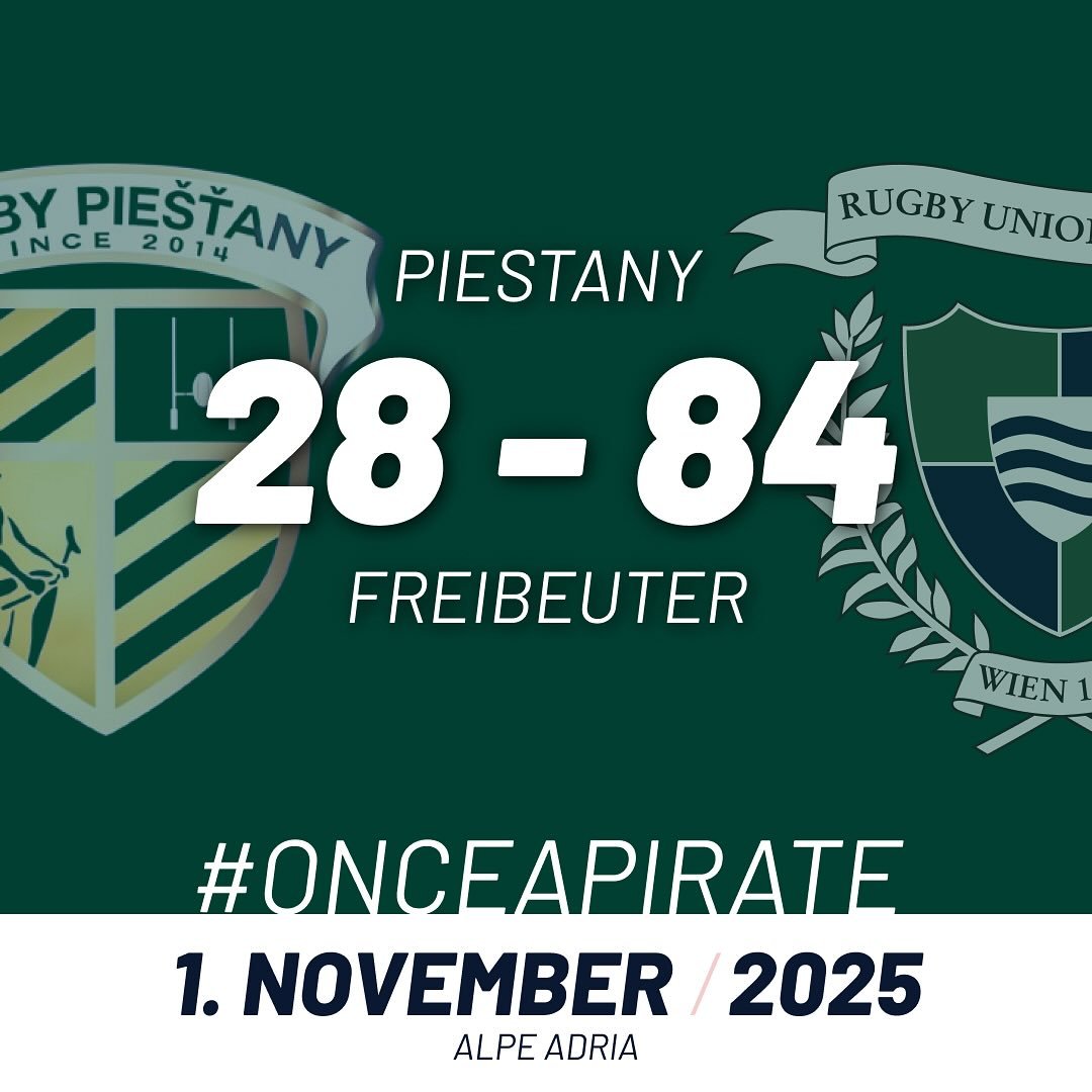 Die Freibeuter gewinnen verdient gegen Piestany

#arrr #onceapirate