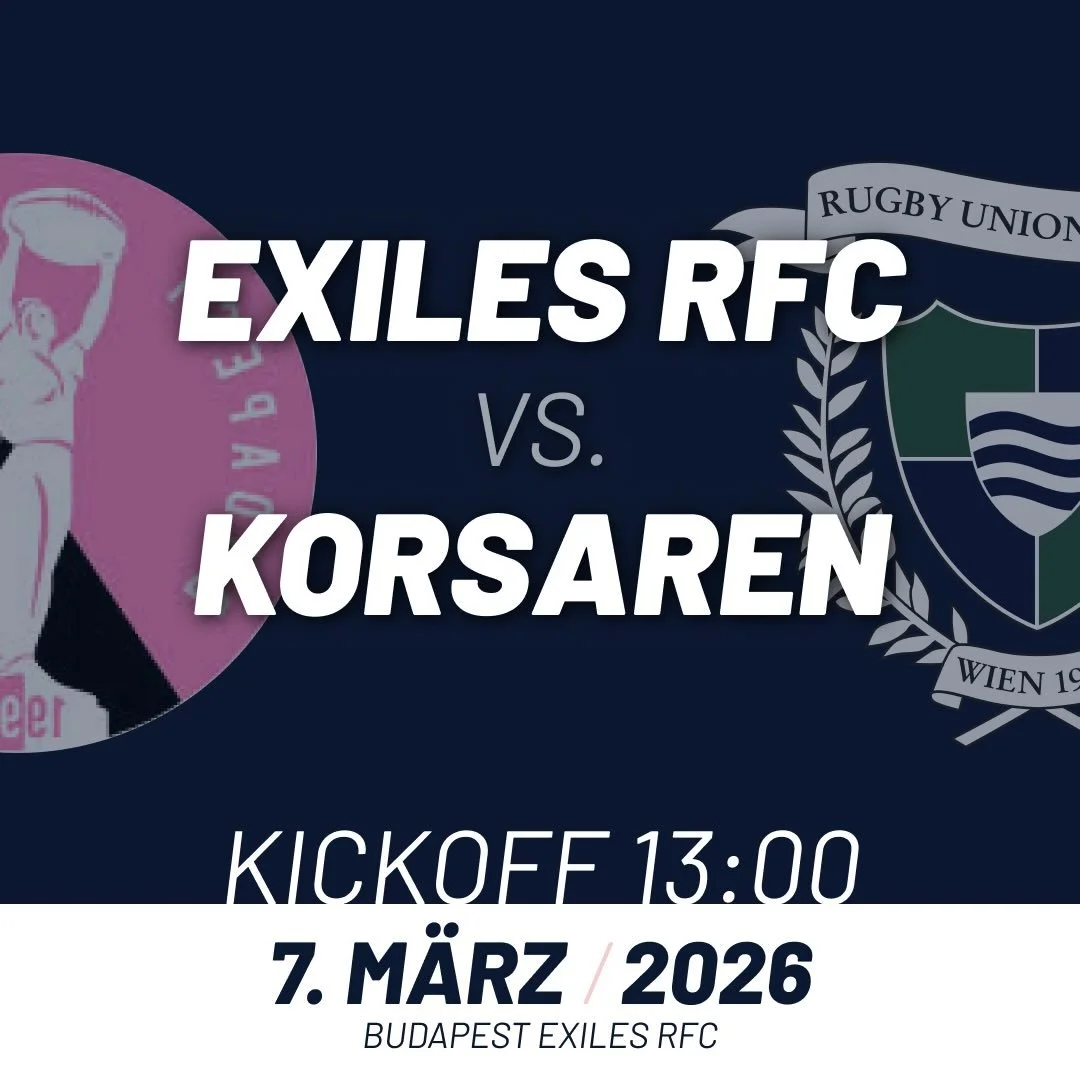 Am Samstag fahren die Korsaren nach Budapest und spielen in der ATHUN Liga gegen Exiles.

🗓️ March 7th, 2026 ⏰ Kickoff: 13:00 📍 Budapest Exiles RFC

#OnceAPirate #ARRR