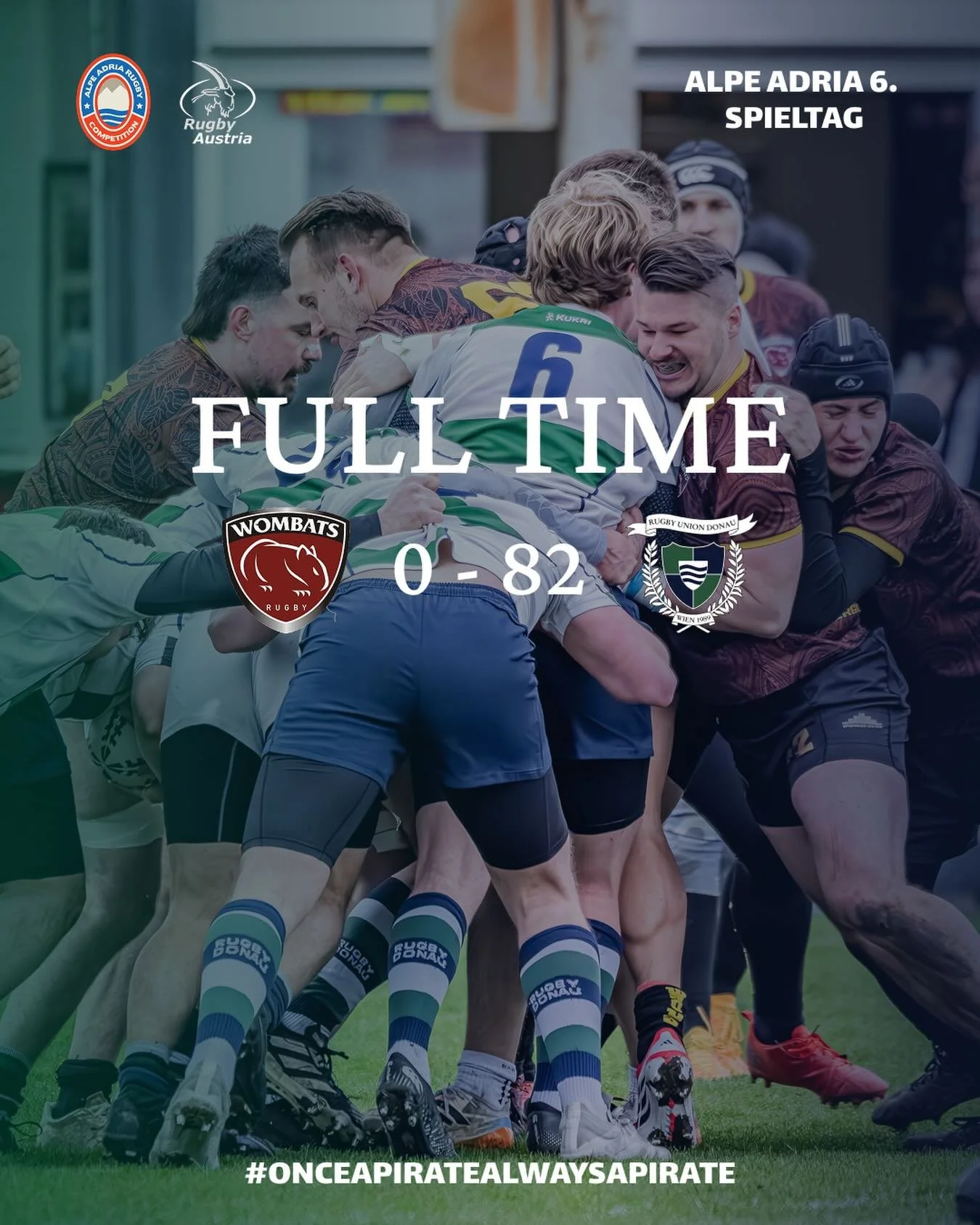 Die Freibeuter dominieren in Wiener Neustadt und gewinnen gegen die Wombats mit 82:0. Damit halten sie den 2. Platz in der Alpe-Adria-Liga.

📸 @sporteventfotografie_rstoiber 

#ARRR #OnceAPirate