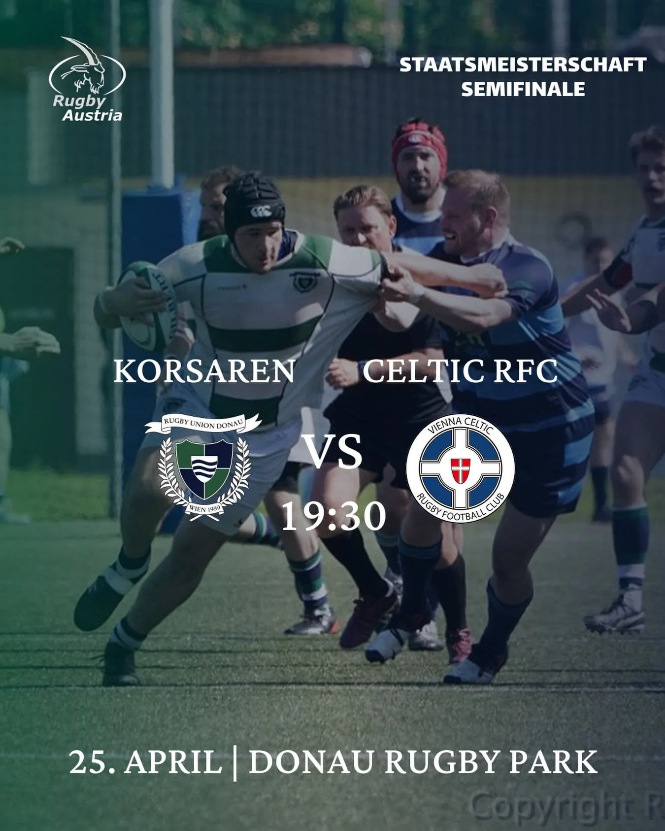 Die Korsaren spielen am Samstag gegen den Celtic RFC um den Einzug ins Staatsmeisterschaftsfinale. Kommt zahlreich und feuert die Burschen an.

🗓️ April 25th, 2026 ⏰ Kickoff: 19:30 📍 Meiereistra&szlig;e 20

#OnceAPirate #ARRR