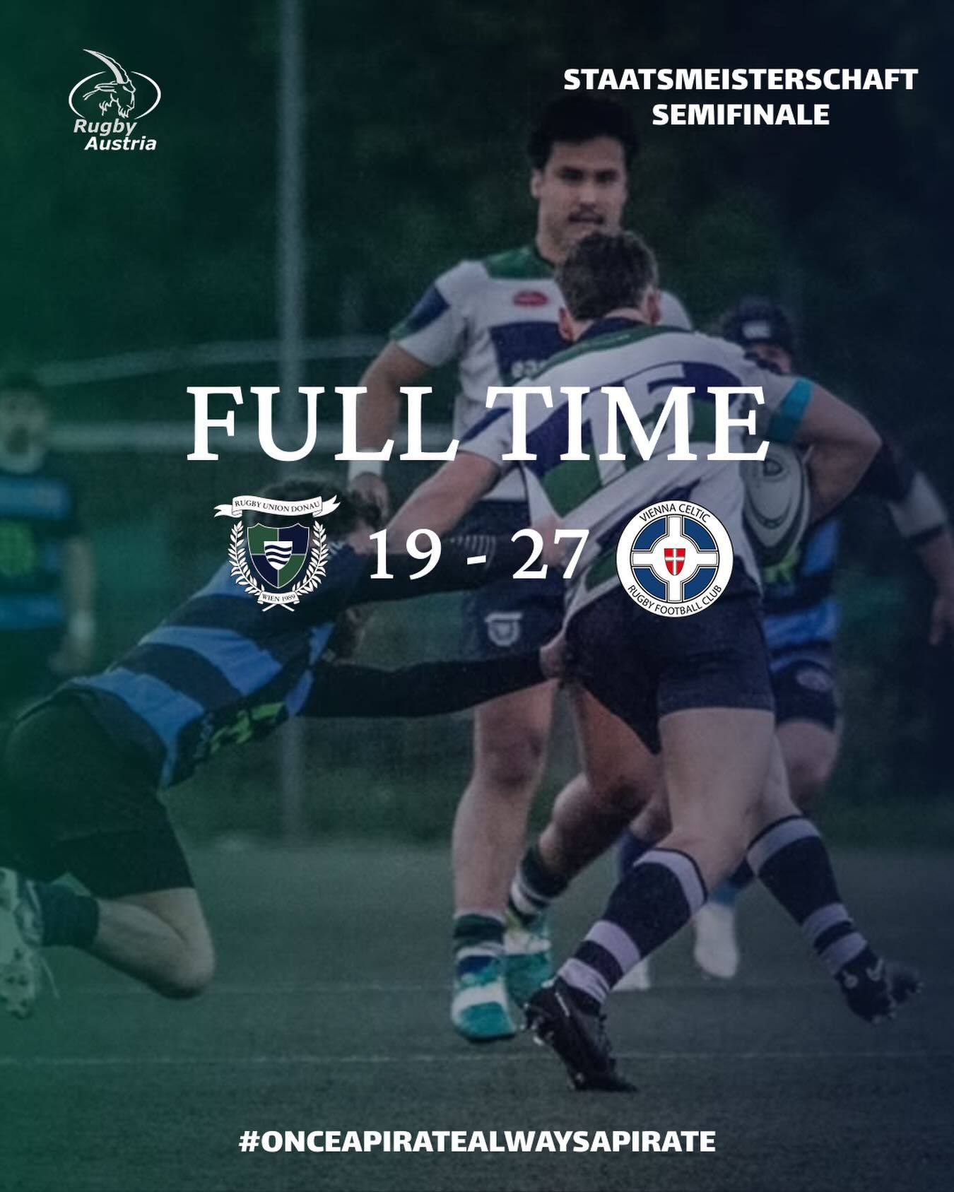 Die Korsaren verlieren knapp gegen den Celtic RFC.

#ARRR #OnceAPirate