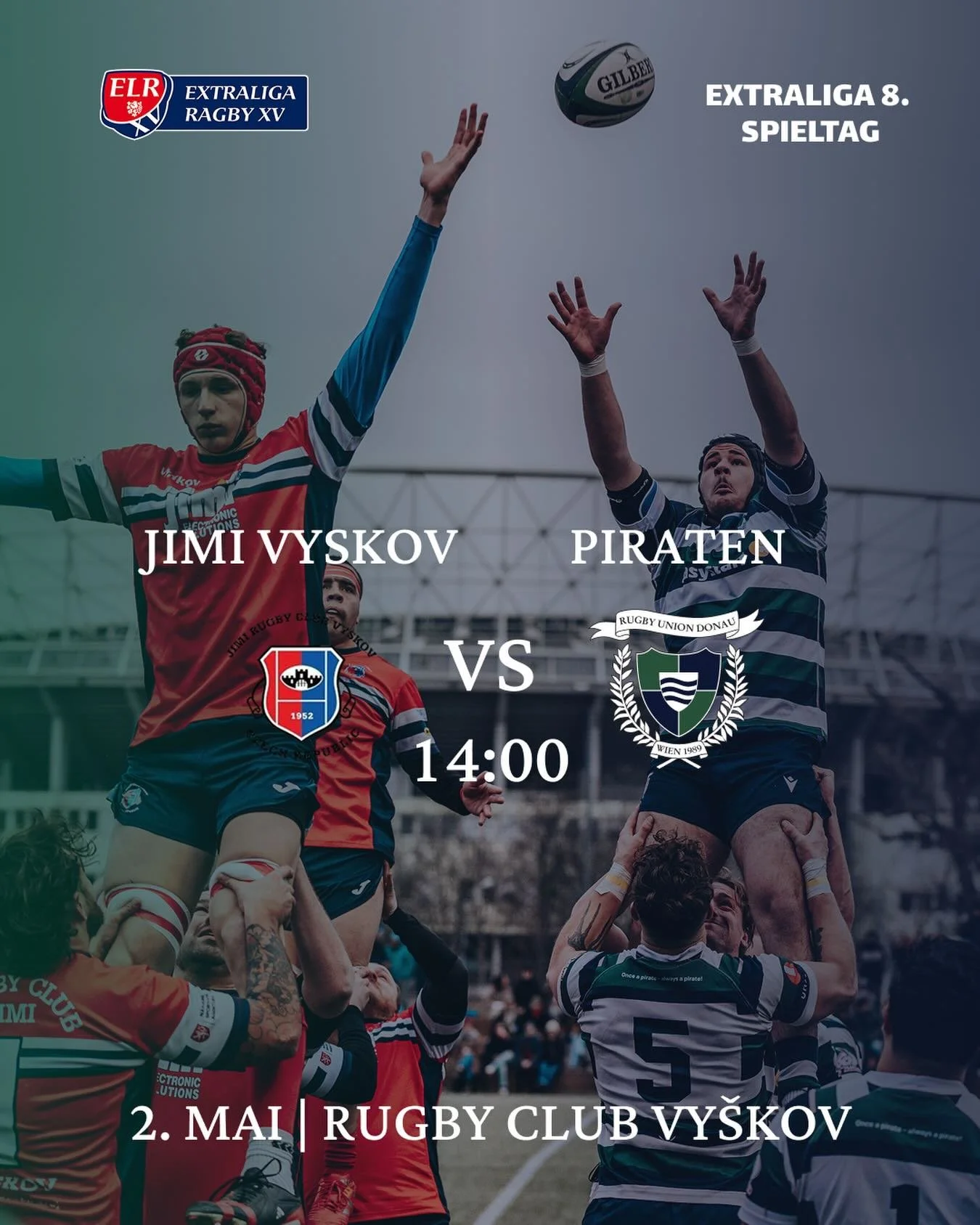 Diesen Samstag spielen die Piraten ausw&auml;rts gegen den RC Jimi Vyskov.

🗓️ May 2nd, 2026 ⏰ Kickoff: 14:00 📍RC Jimi Vyskov

📸 @froehlich.photo 

#OnceAPirate #ARRR